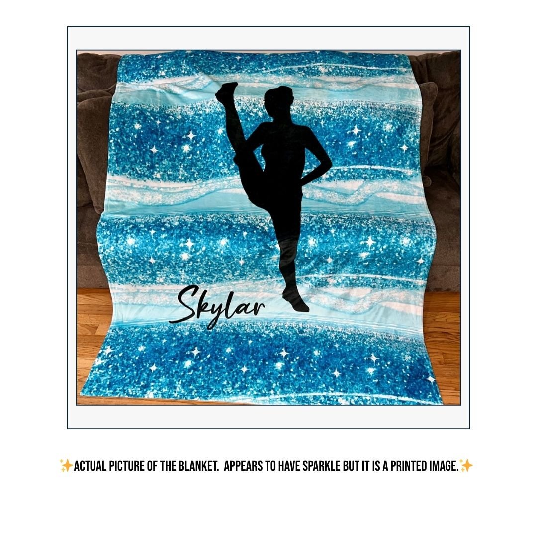 Dance Blue Sparkle Blanket - Twinklette™