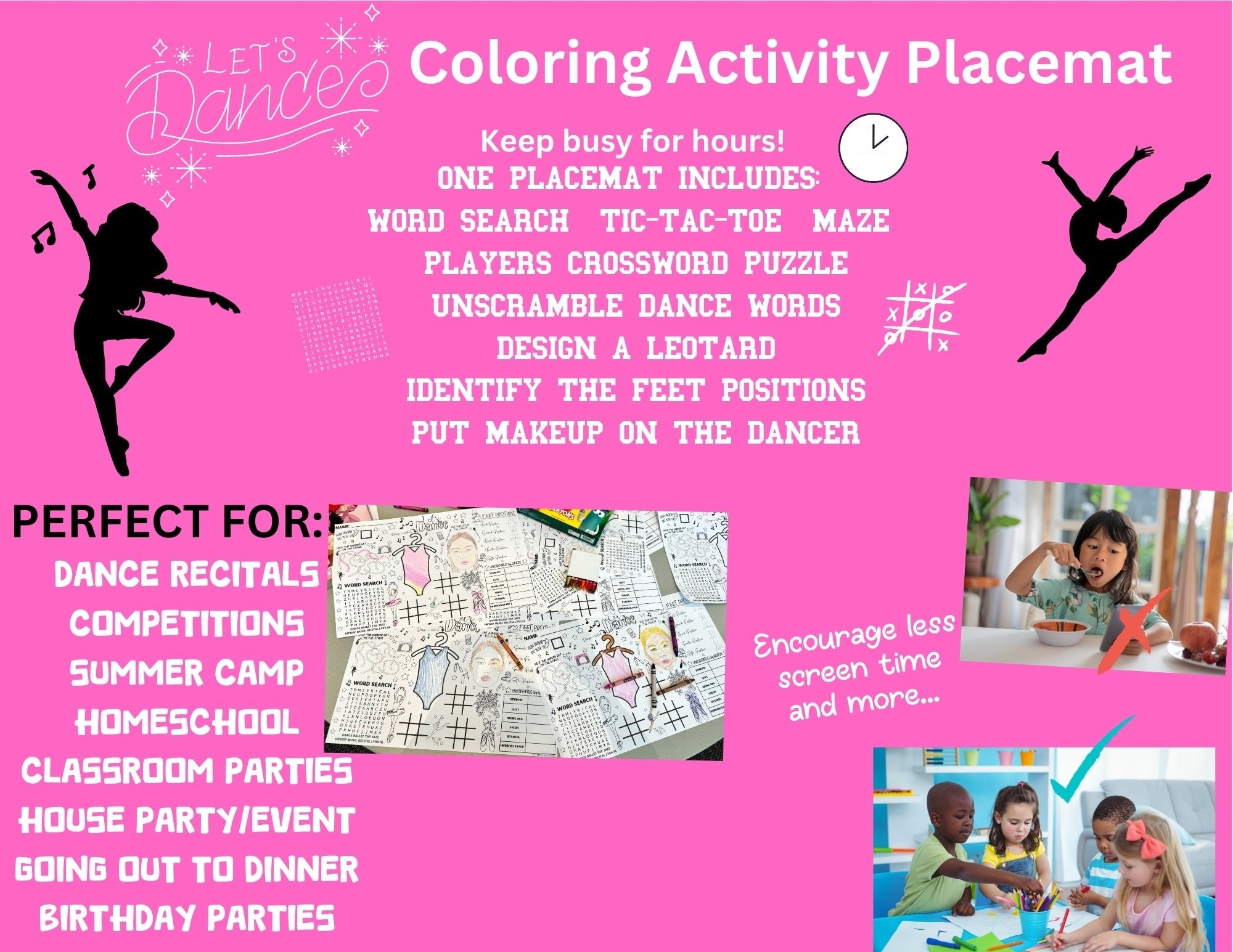 Dance Recital Placemat - Twinklette™