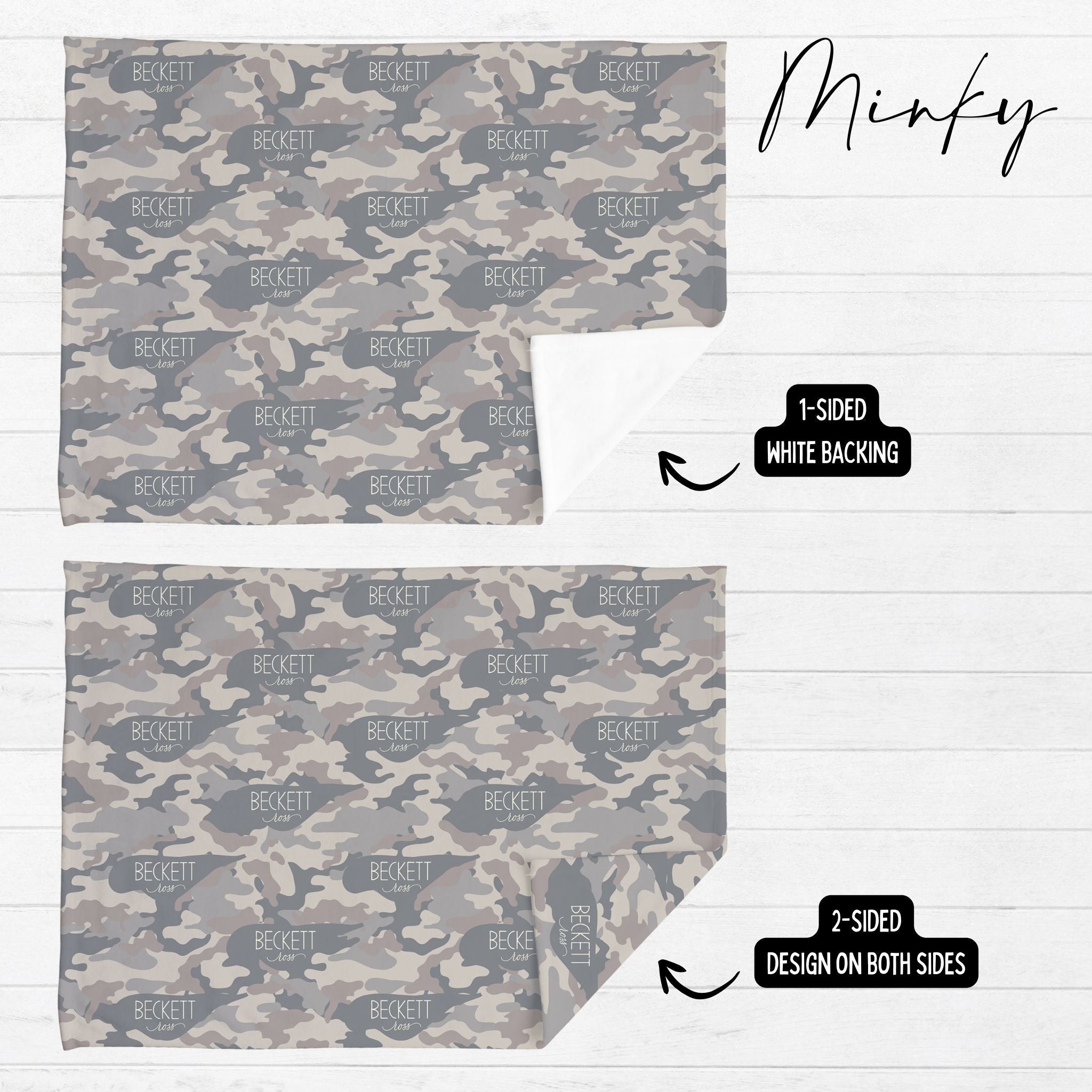Deer Camo Baby Minky Blanket - Twinklette™