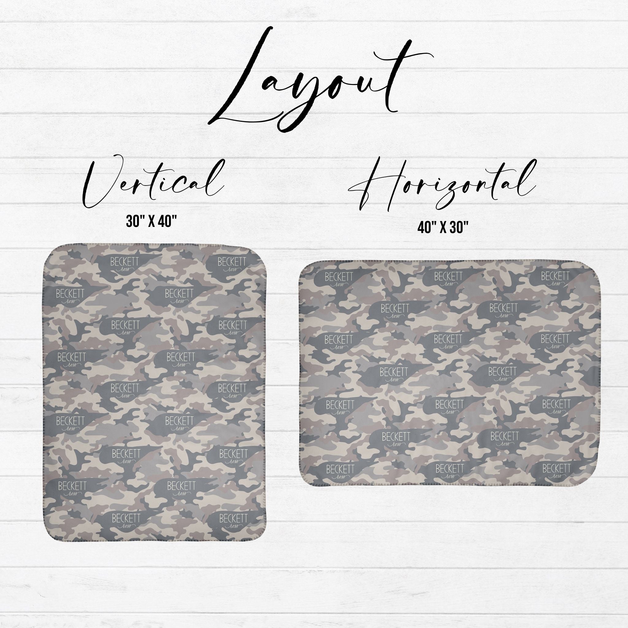 Deer Camo Baby Sherpa Blanket - Twinklette™