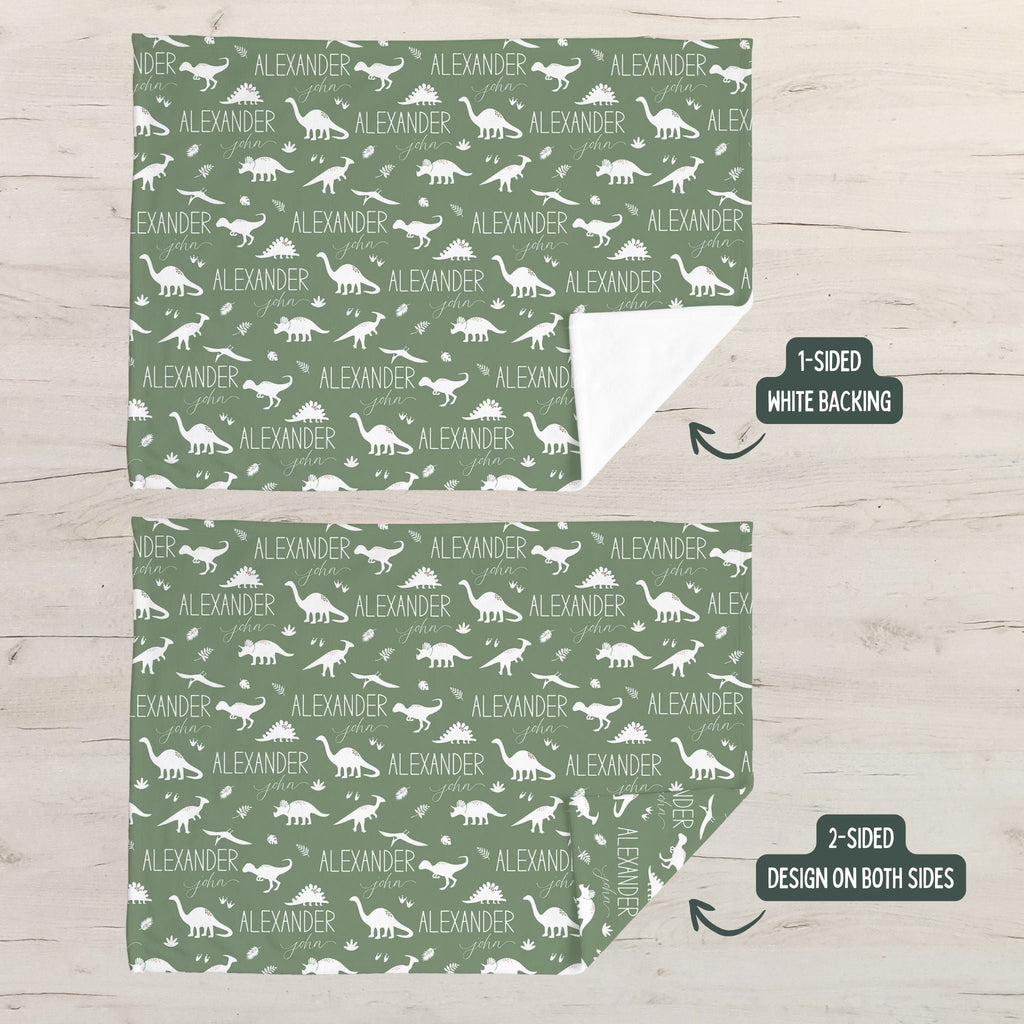 Dinosaur Baby Minky Blanket - Twinklette™