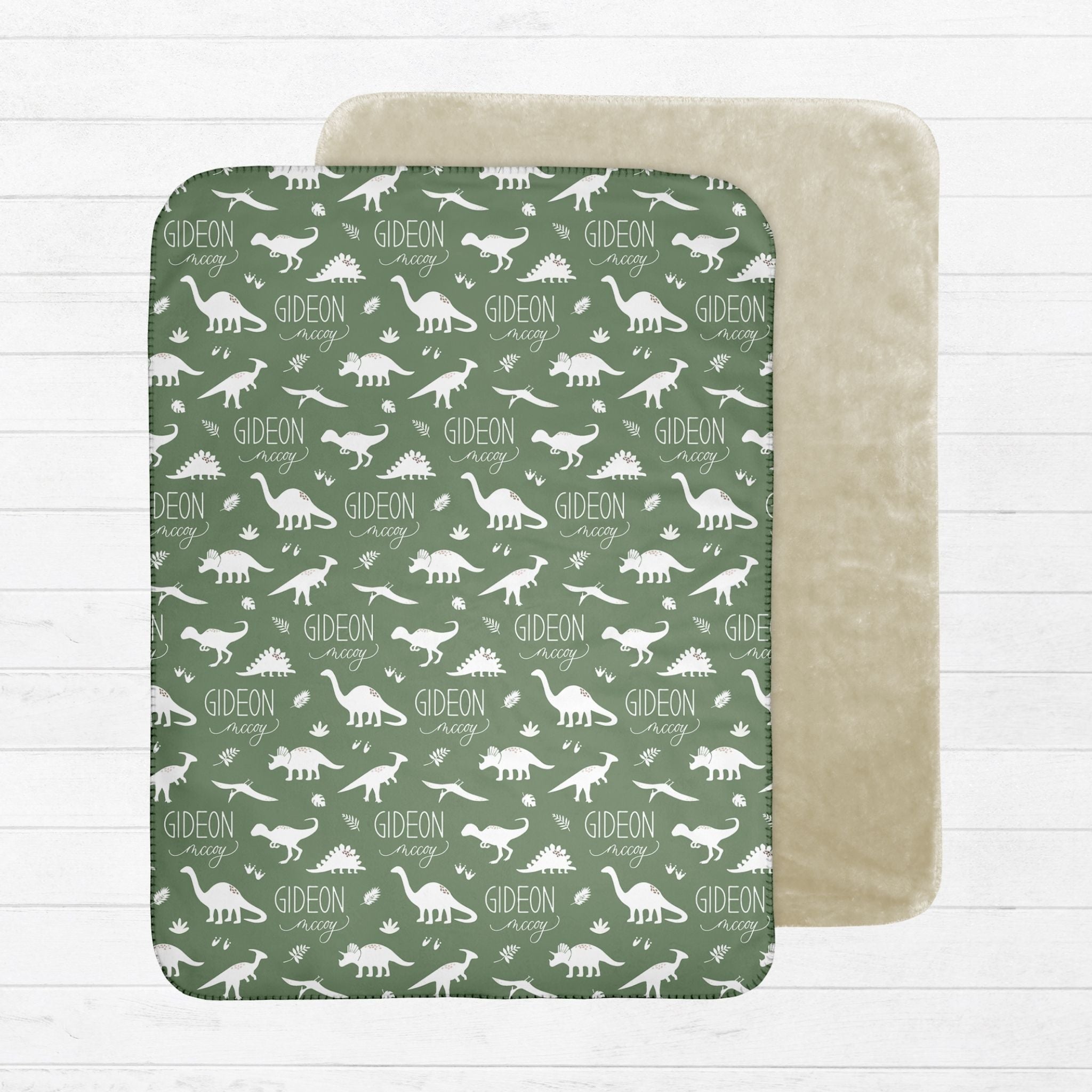 Dinosaur Baby Sherpa Blanket - Twinklette™
