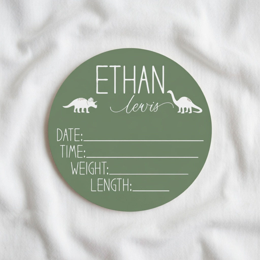 Dinosaur Birth Stat Sign - Twinklette™