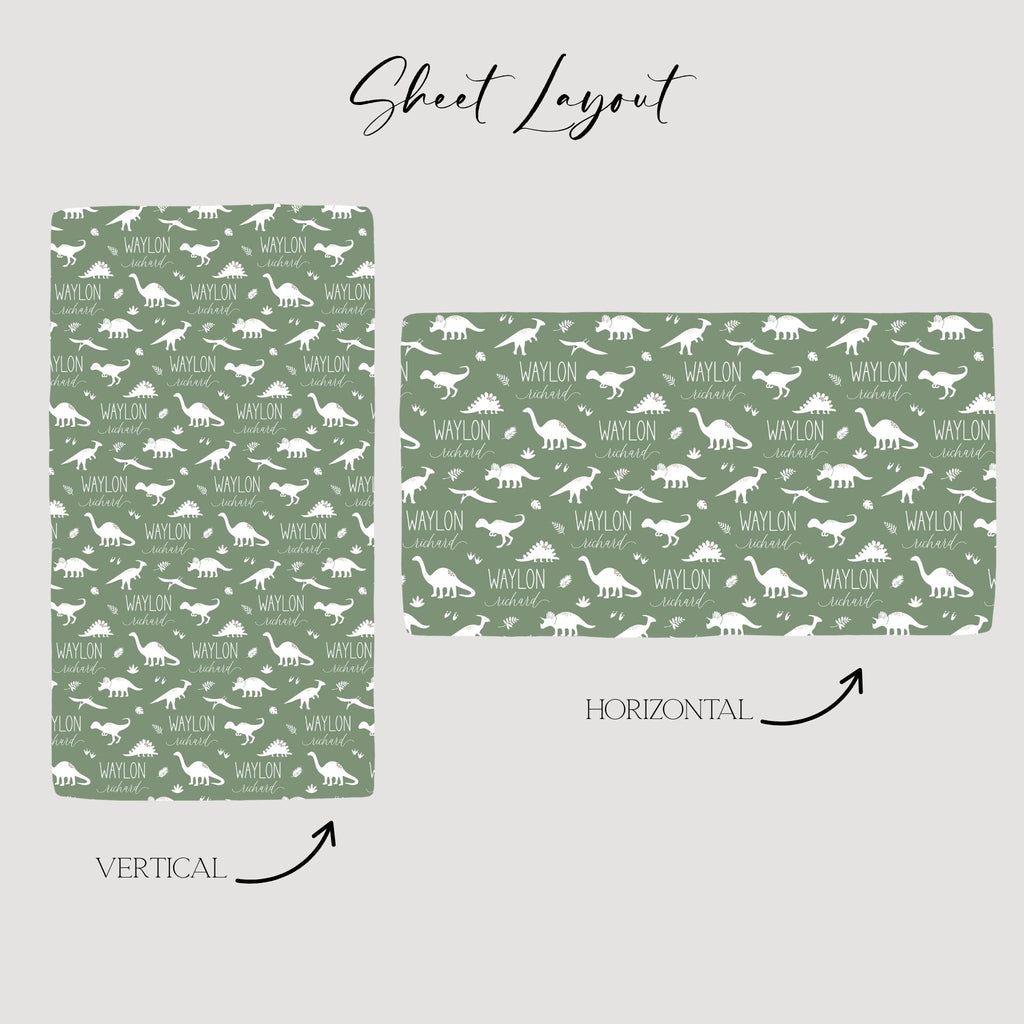 Dinosaur Crib Sheet - Twinklette™
