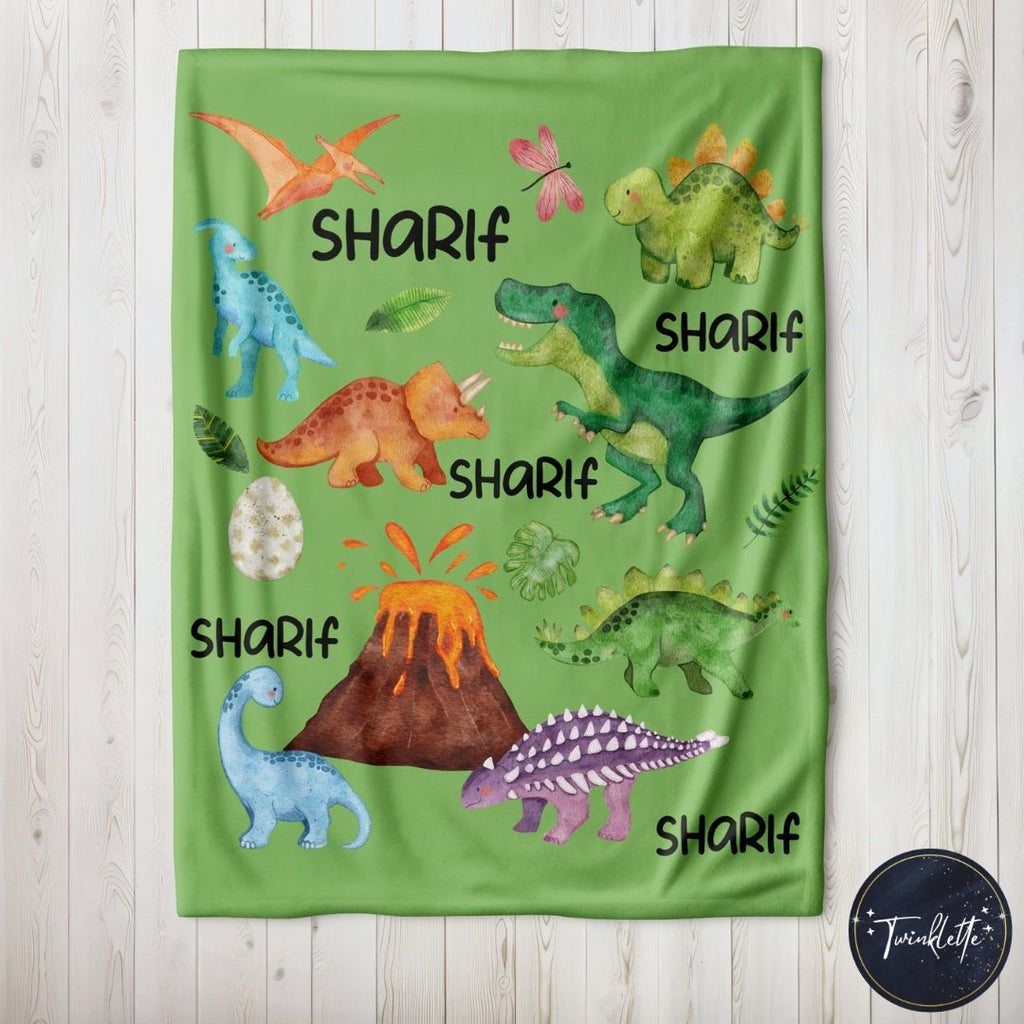 Dinosaur Minky Blanket - Twinklette™