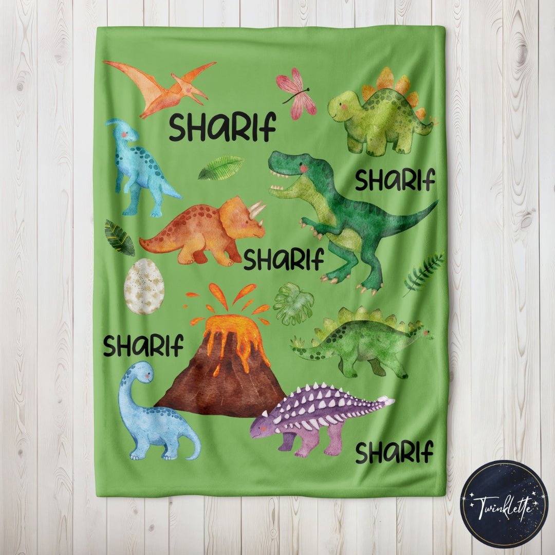 Dinosaur Minky Blanket - Twinklette™