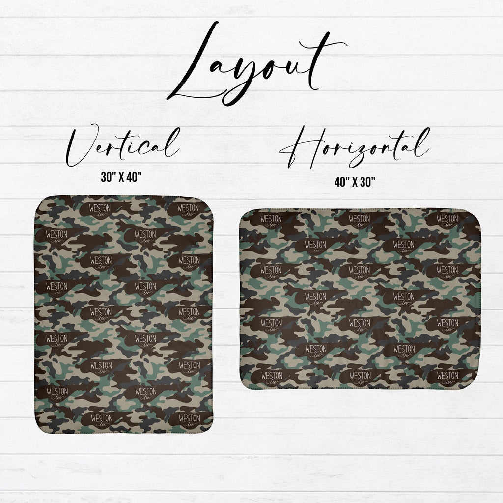 Duck Camo Baby Sherpa Blanket - Twinklette™