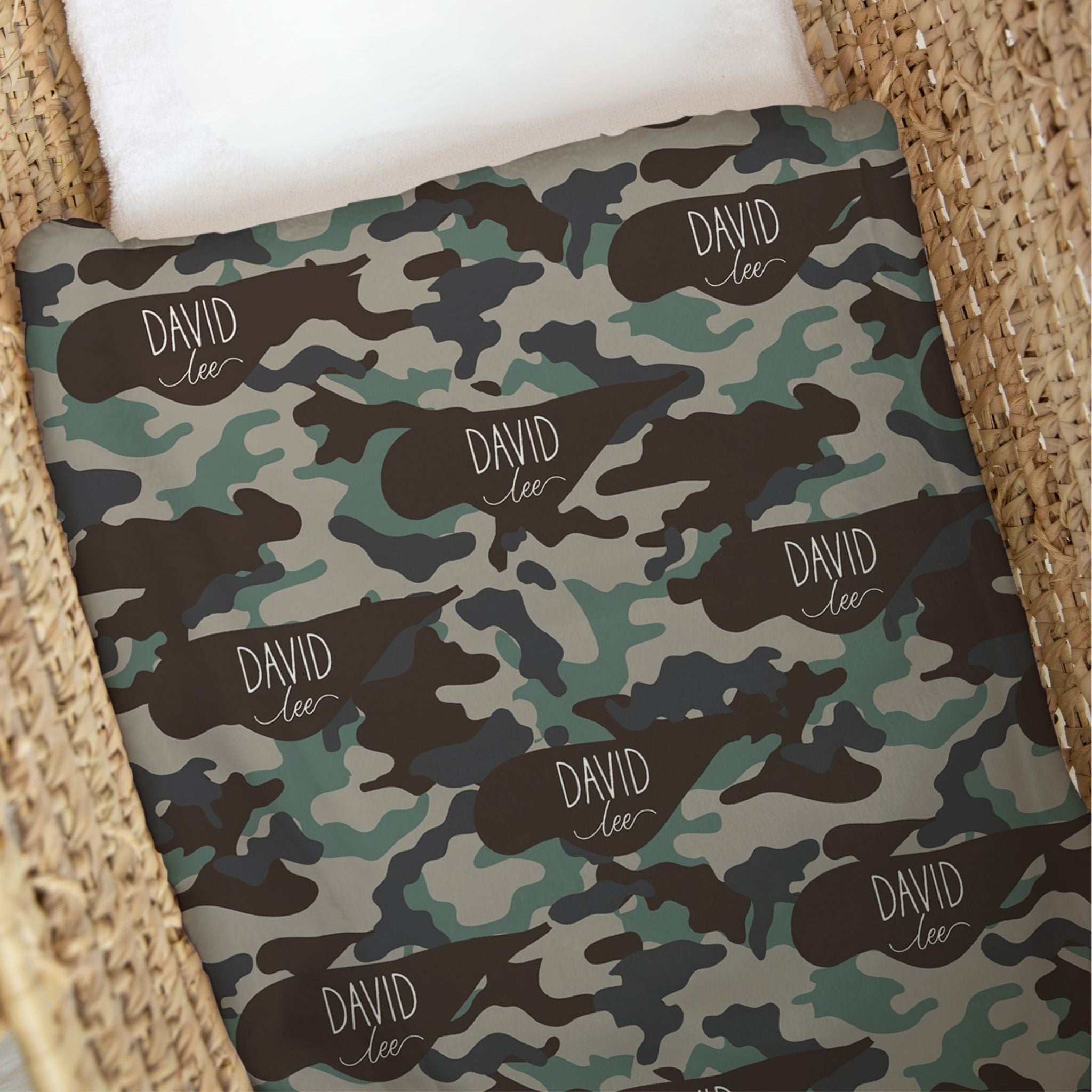 Personalized Duck Camo Swaddle