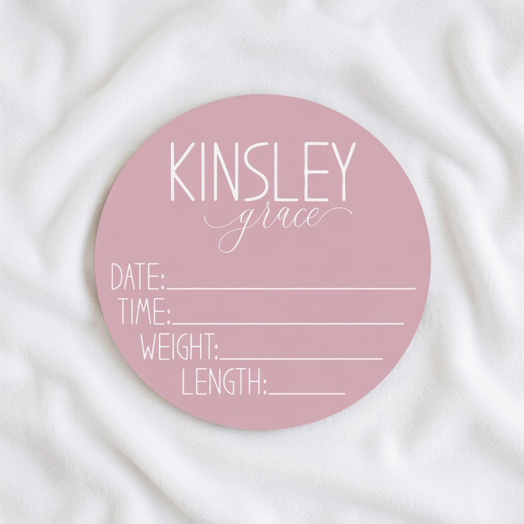 Duo Signature Birth Stat Sign - Twinklette™