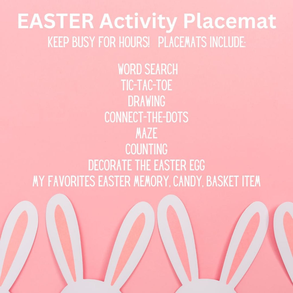 Easter Coloring Activity Placemat - Twinklette™