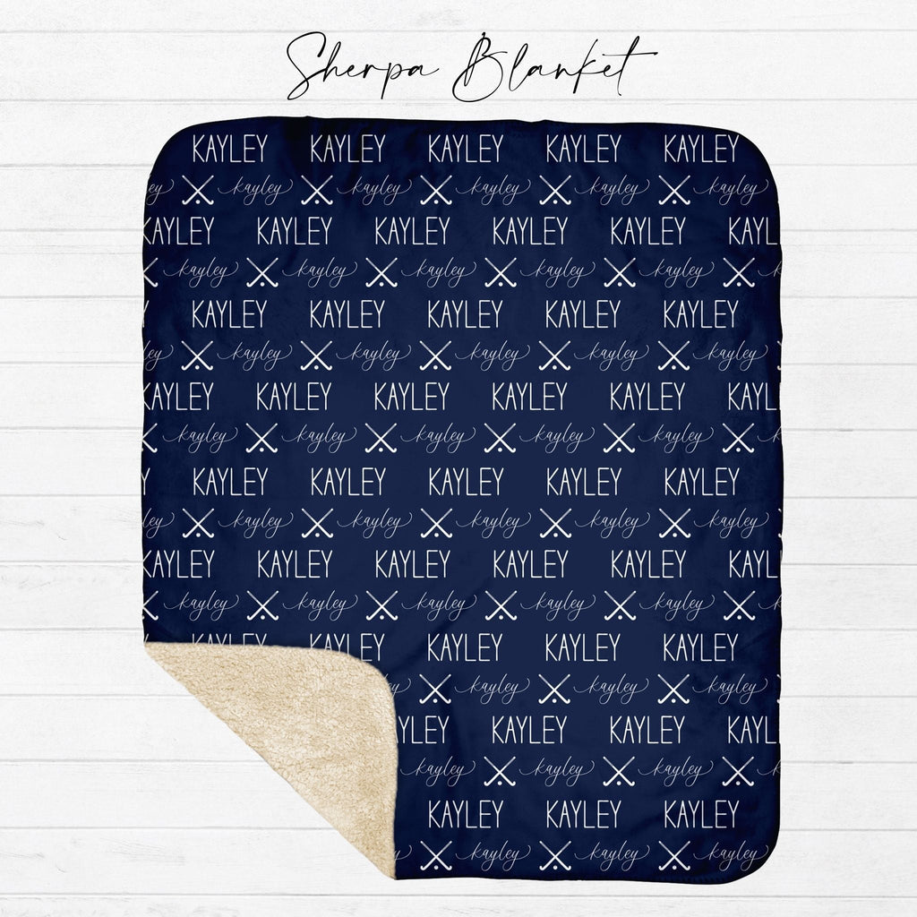 Field Hockey Name Blanket - Twinklette™