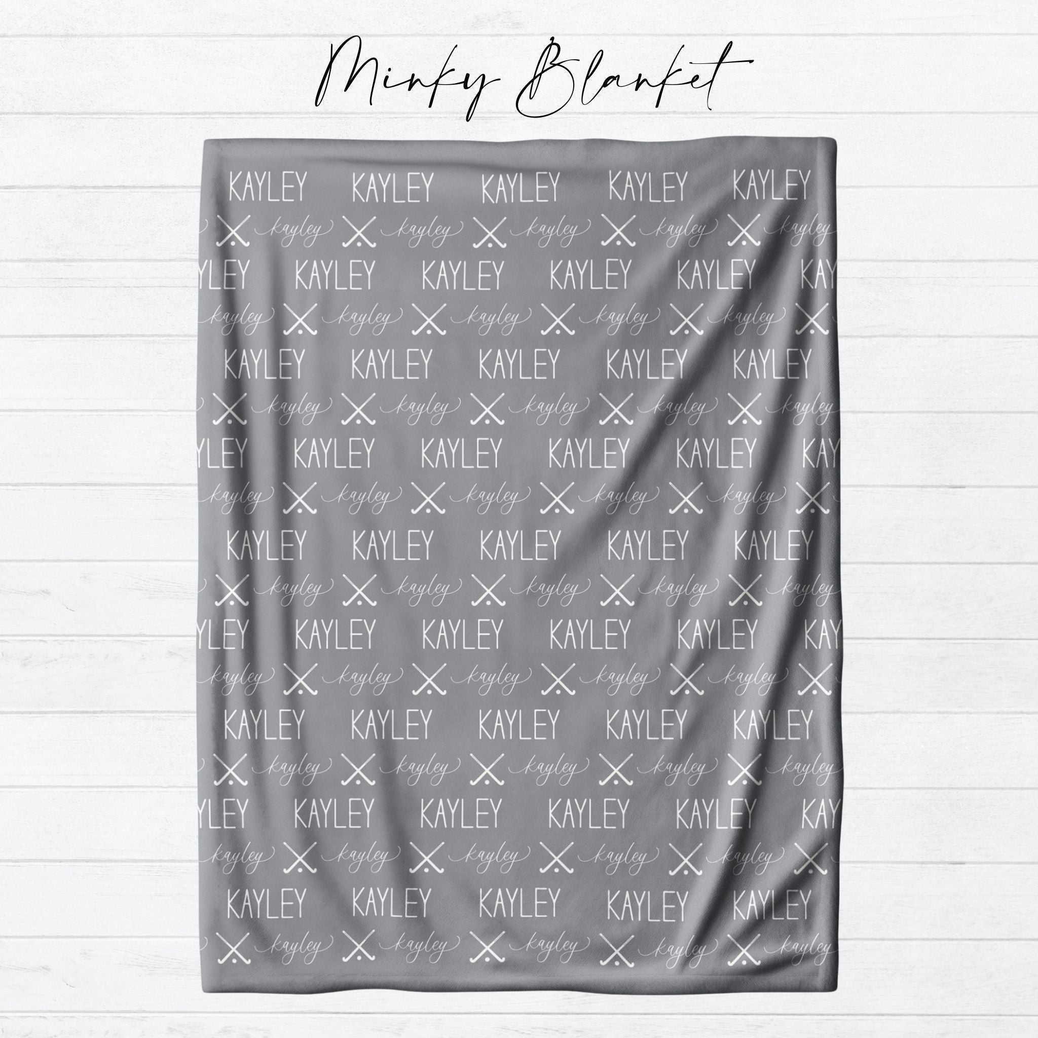 Field Hockey Name Blanket - Twinklette™