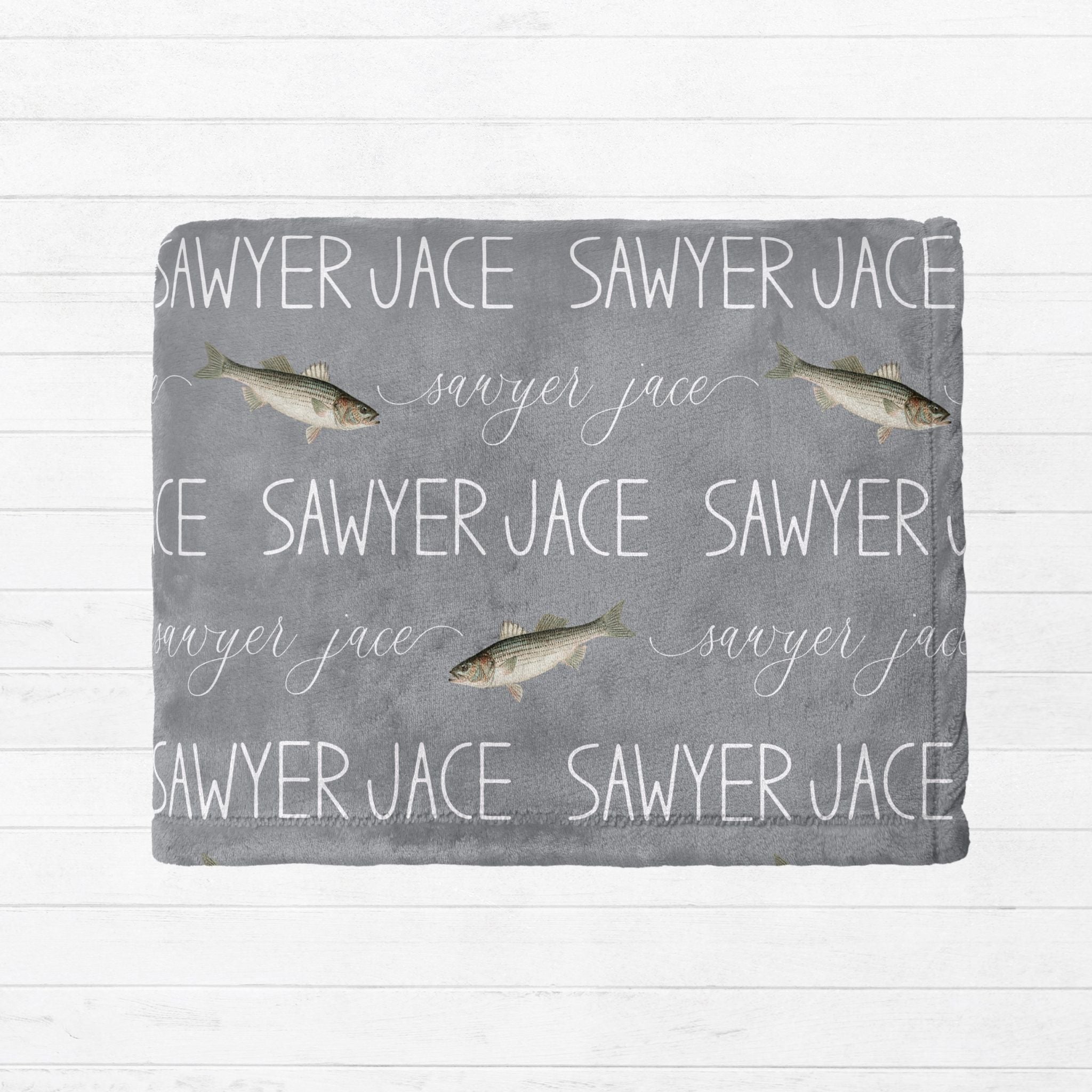 Fish Baby Minky Blanket - Twinklette™