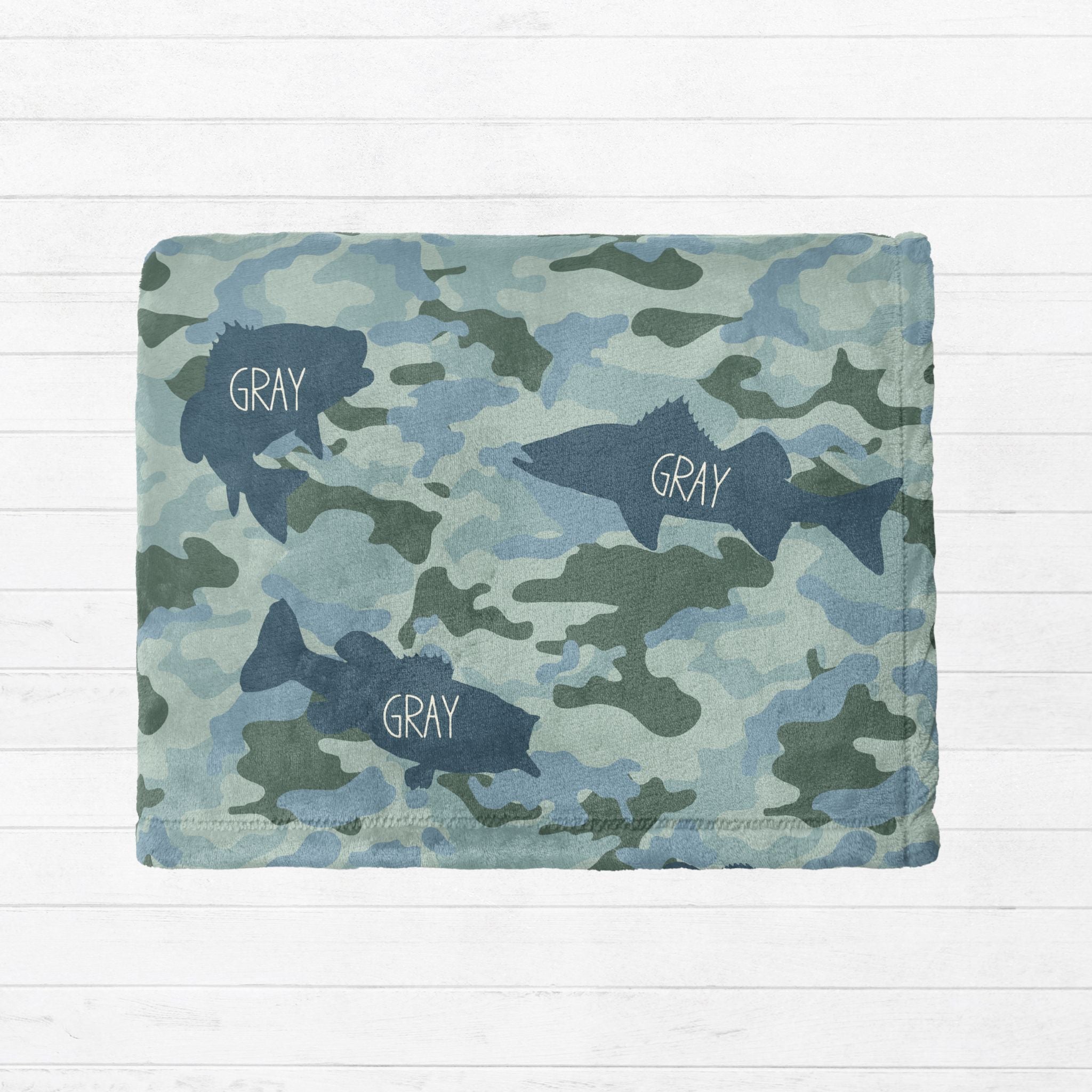 Fish Camo Kids Blanket - Twinklette™