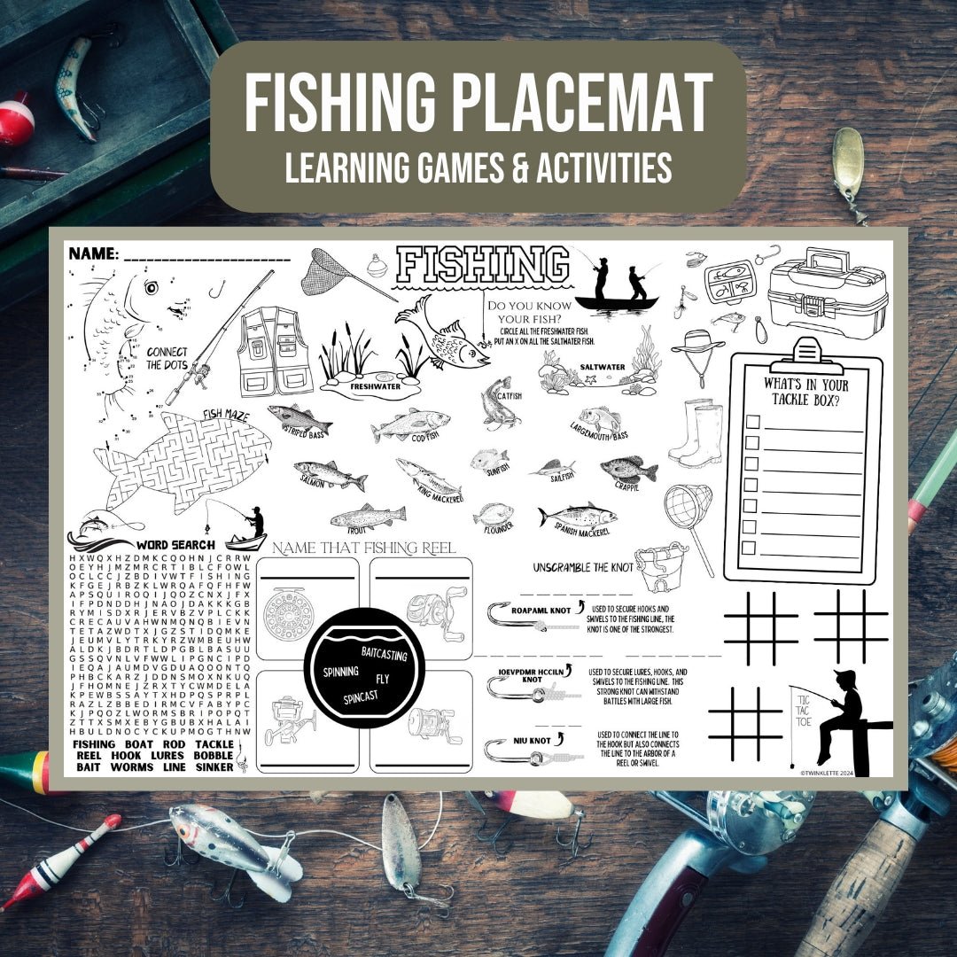Fishing Placemat - Twinklette™