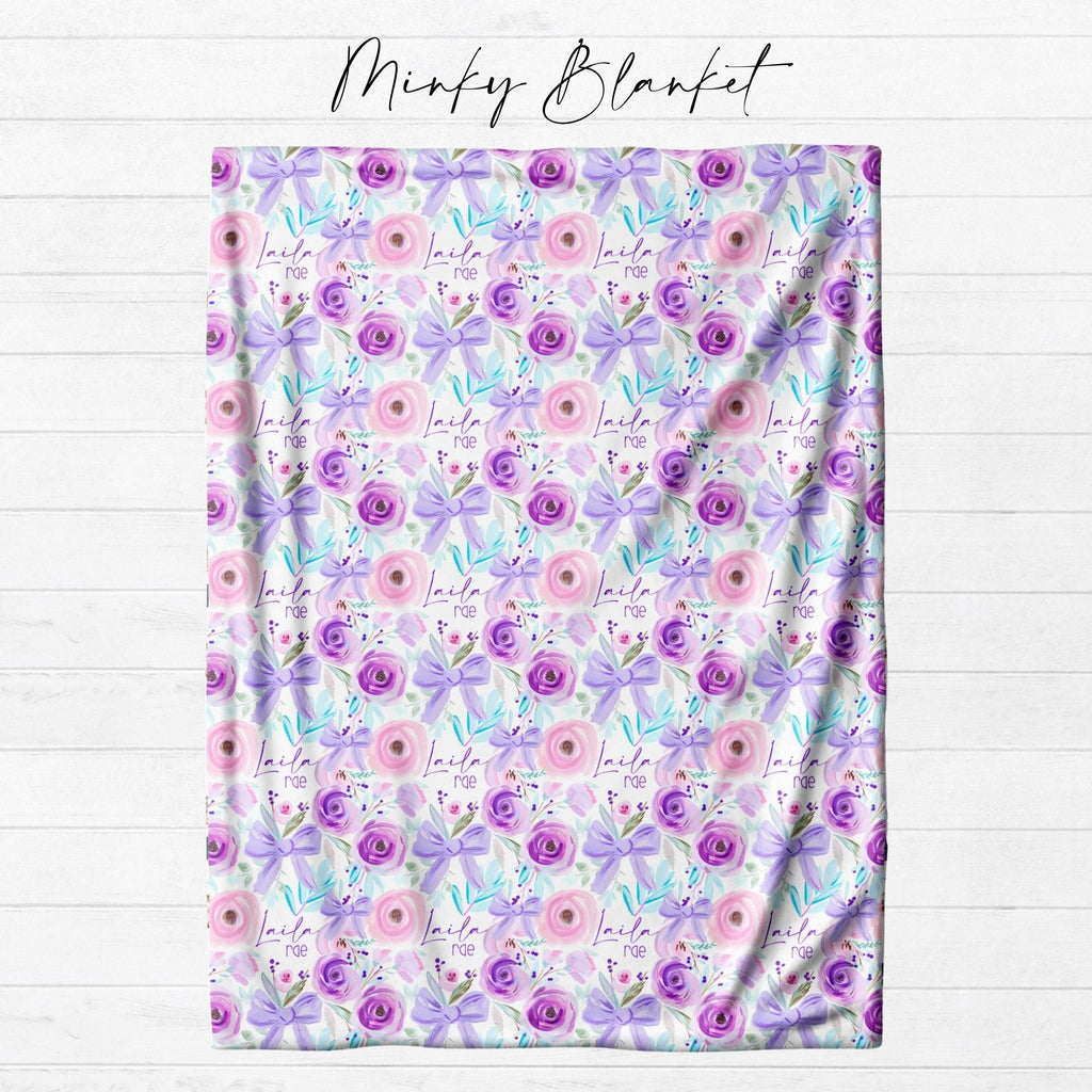Floral Bow Blanket - Twinklette™