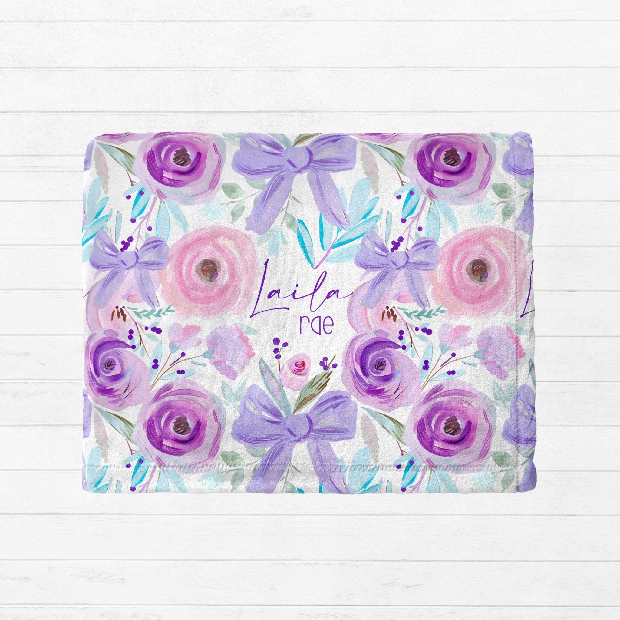 Floral Bow Blanket - Twinklette™