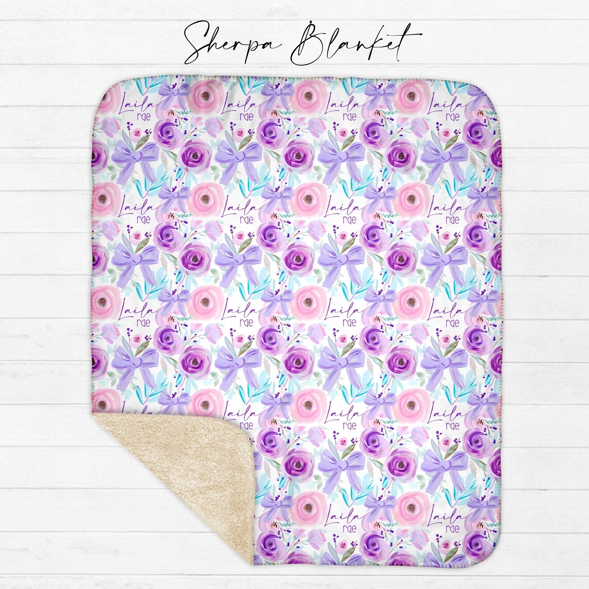 Floral Bow Blanket - Twinklette™