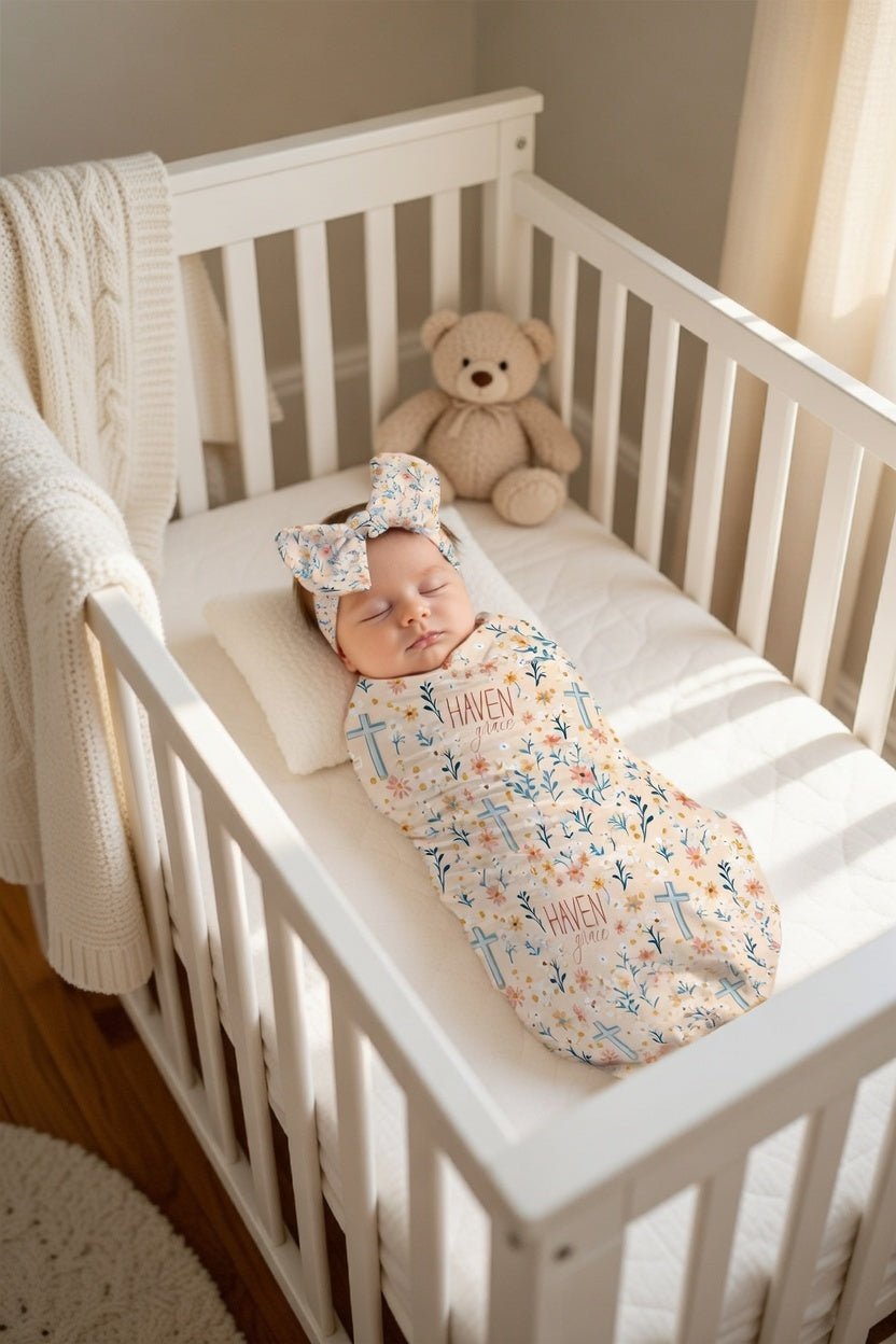 Floral Faith Baby Swaddle - Twinklette™