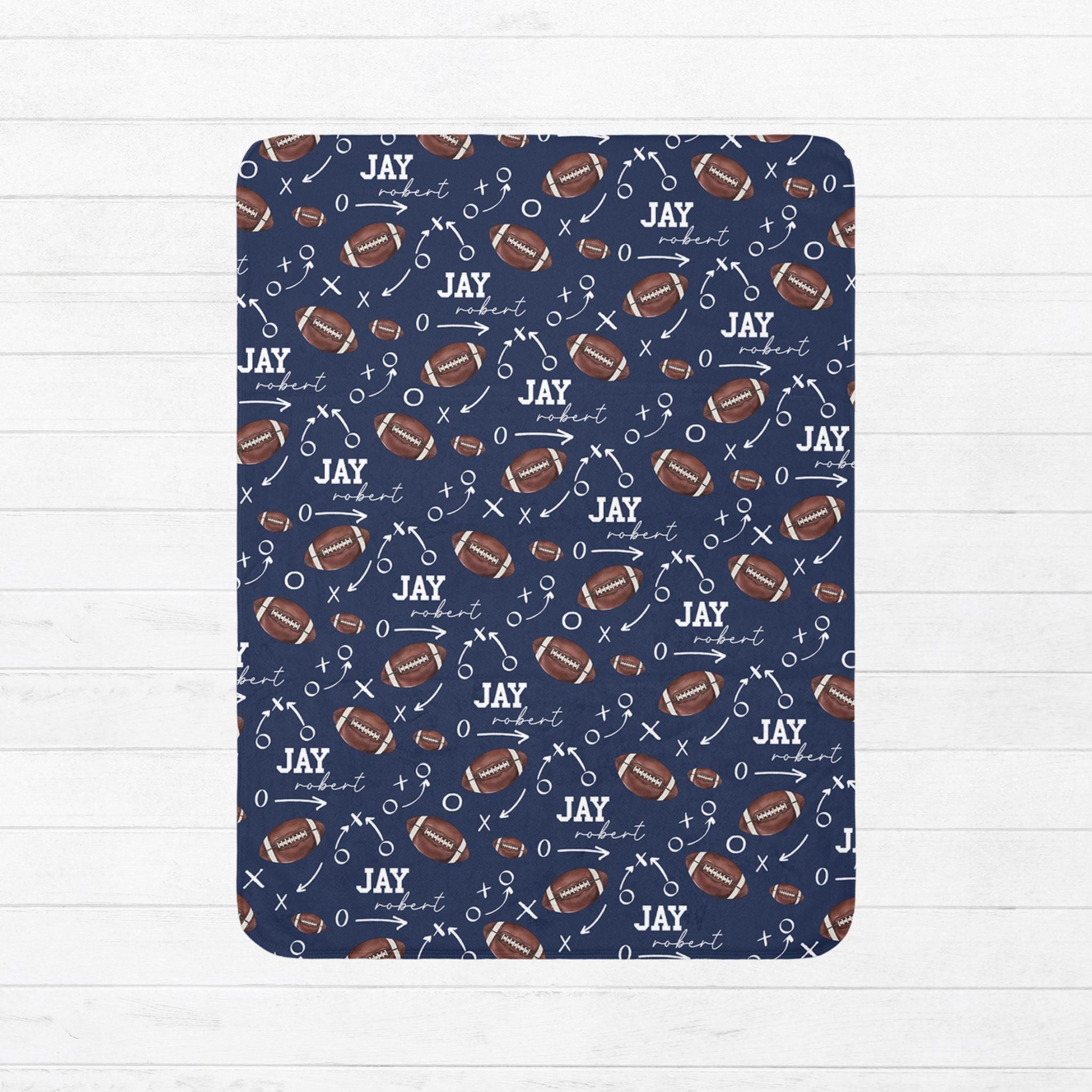 Football Baby Sherpa Blanket - Twinklette™