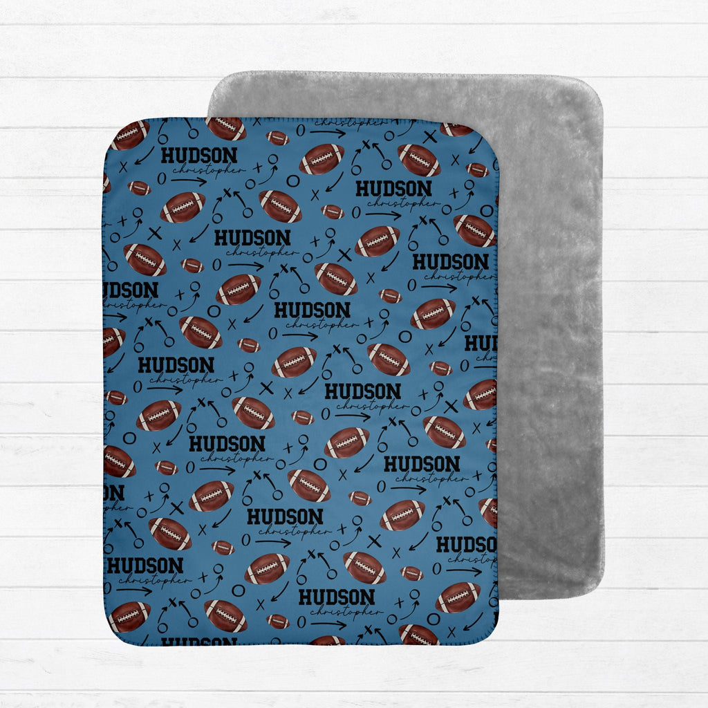 Football Baby Sherpa Blanket - Twinklette™