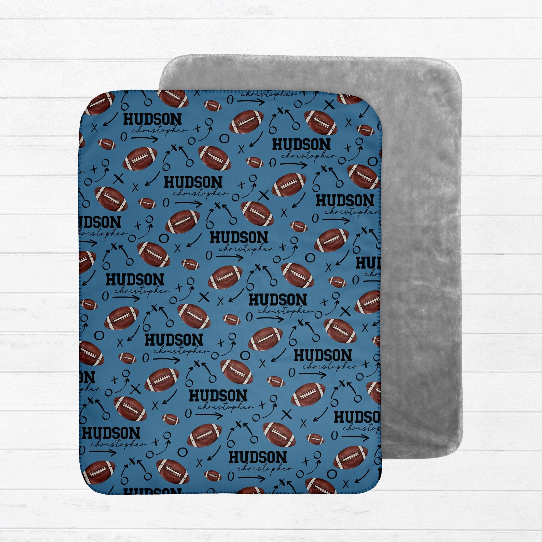 Football Baby Sherpa Blanket - Twinklette™
