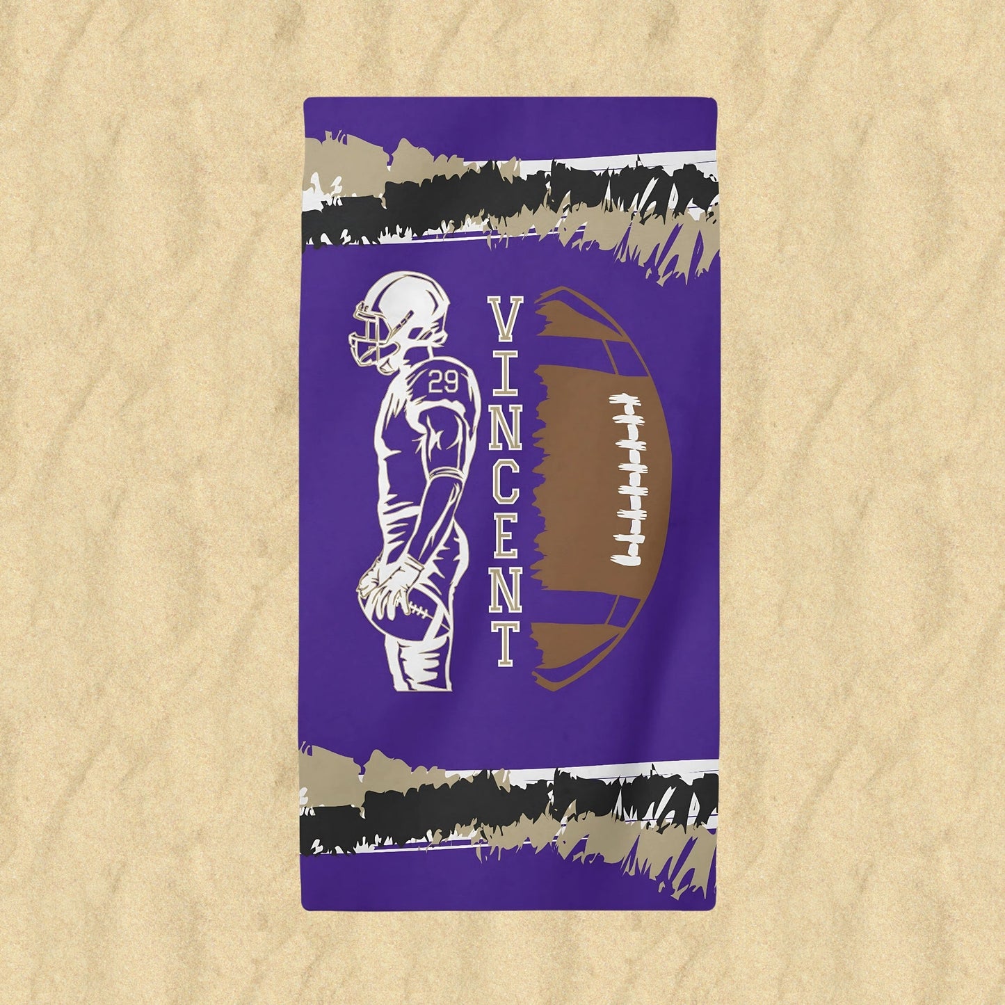 Football Beach Towel - Twinklette™