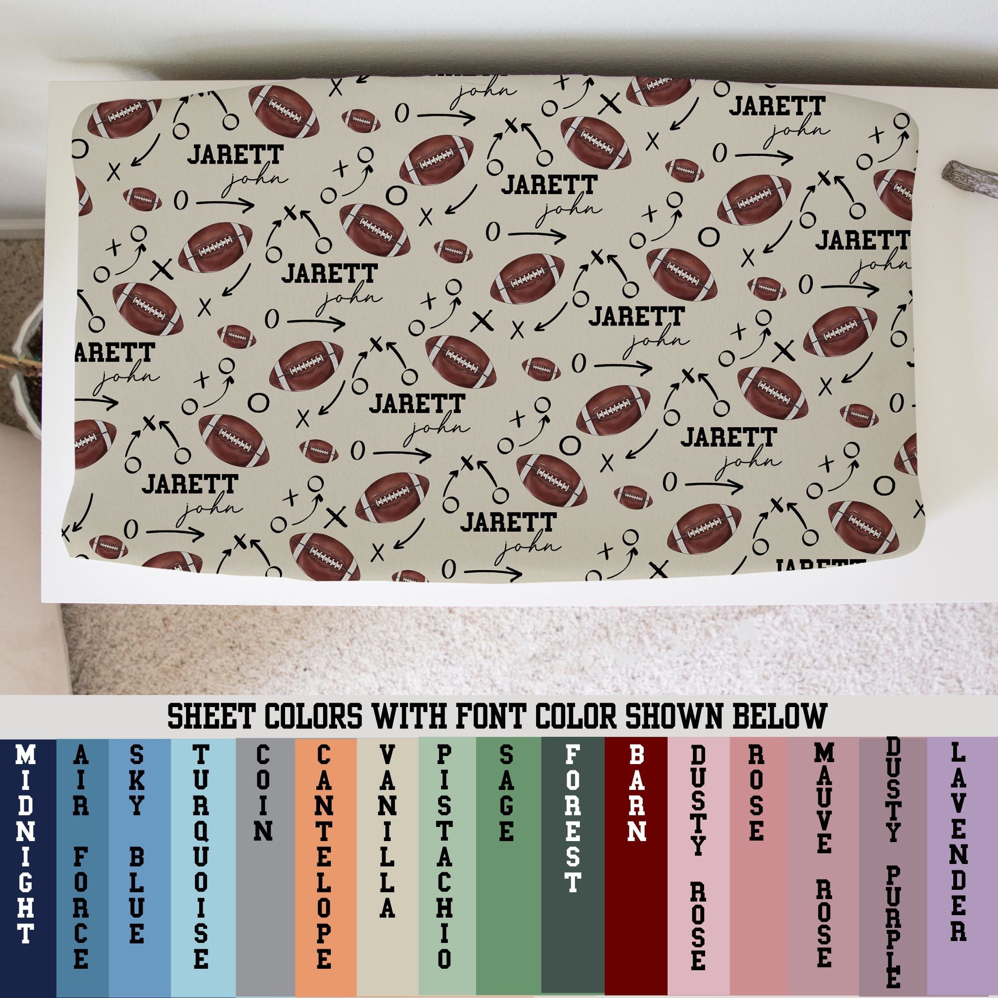 Football Changing Pad Cover - Twinklette™