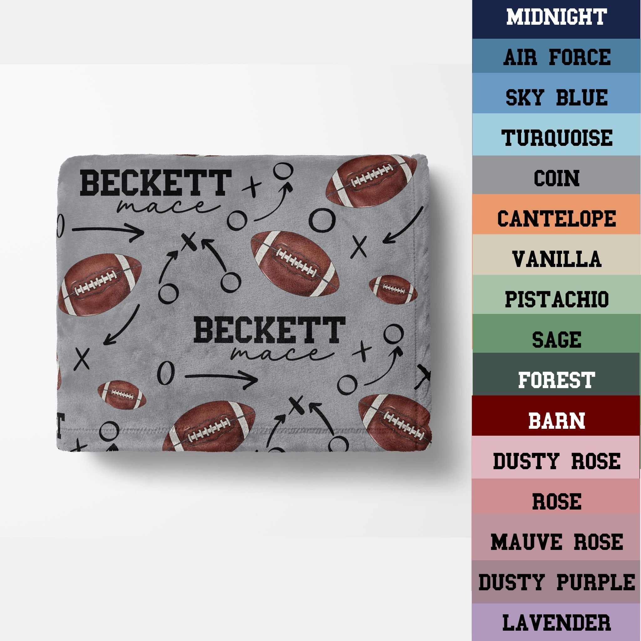 Football Name Blanket - Twinklette™