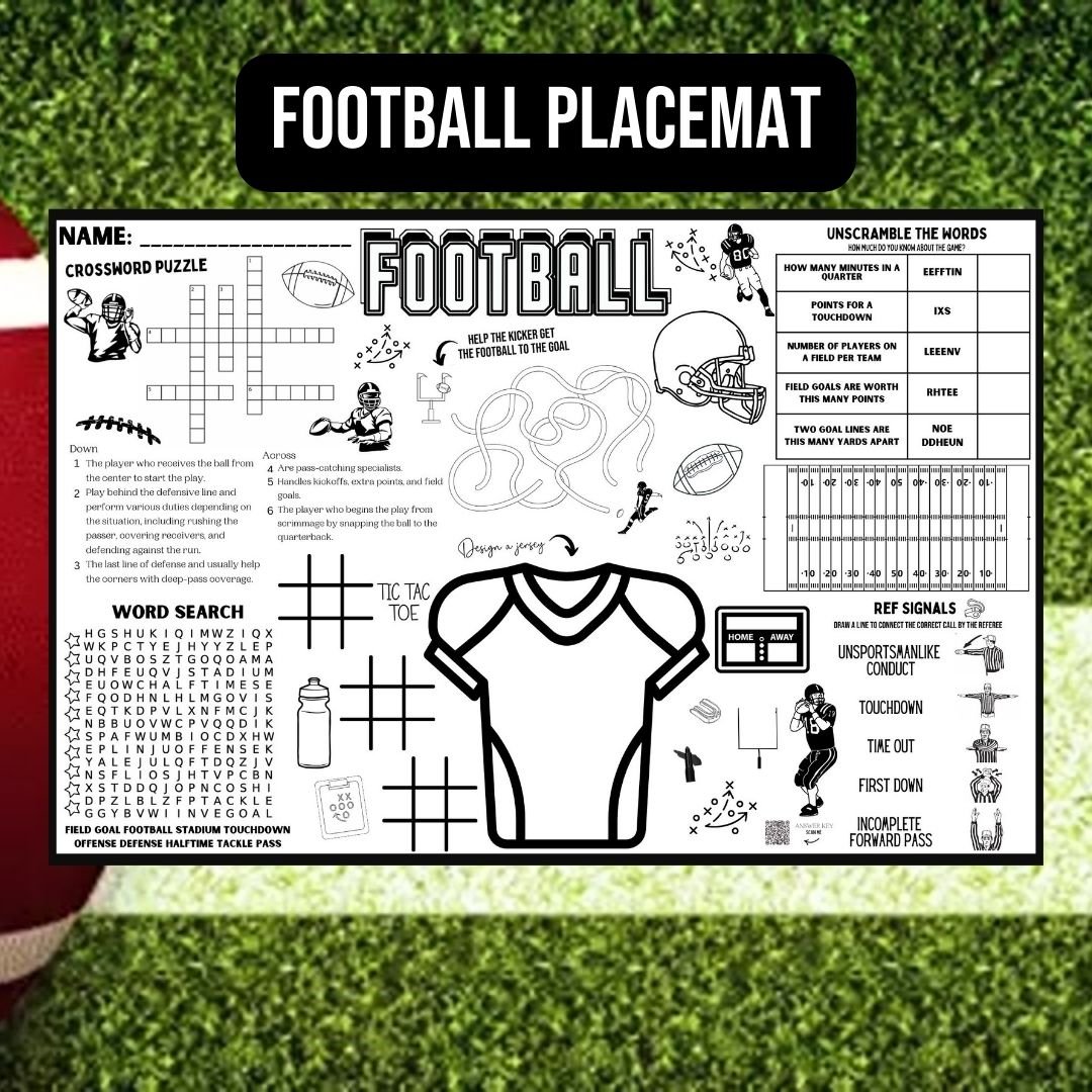 Football Placemat - Twinklette™