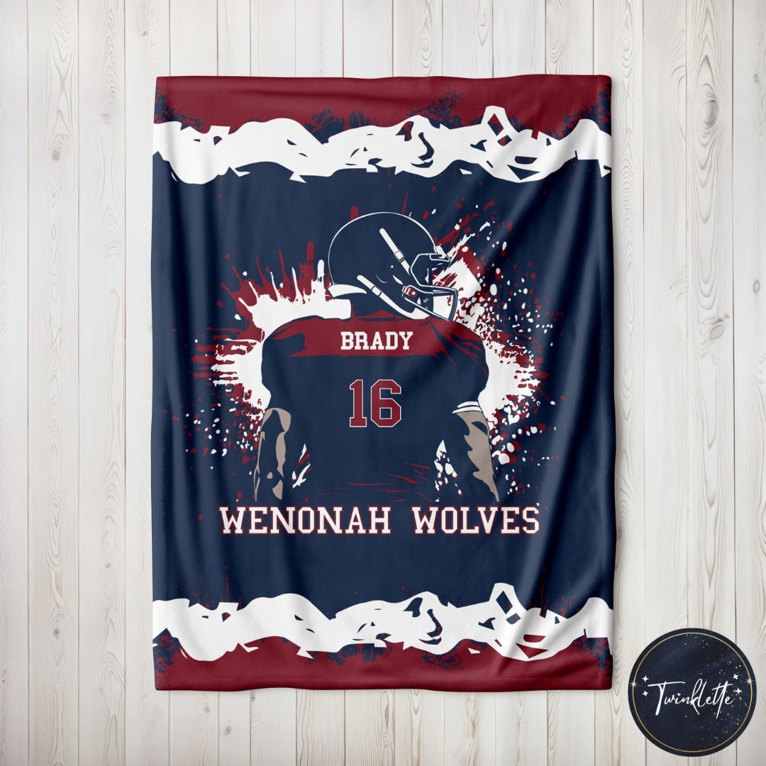 Football Team Player Blanket - Twinklette™