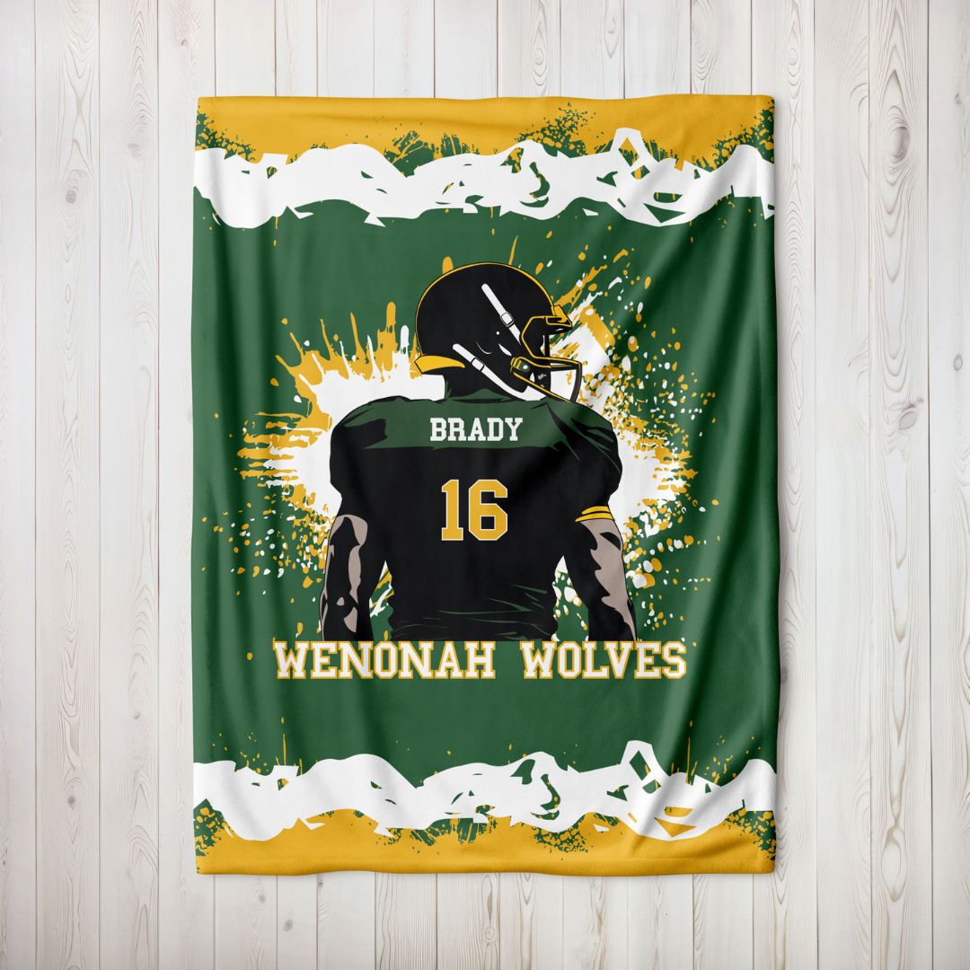 Football Team Player Blanket - Twinklette™
