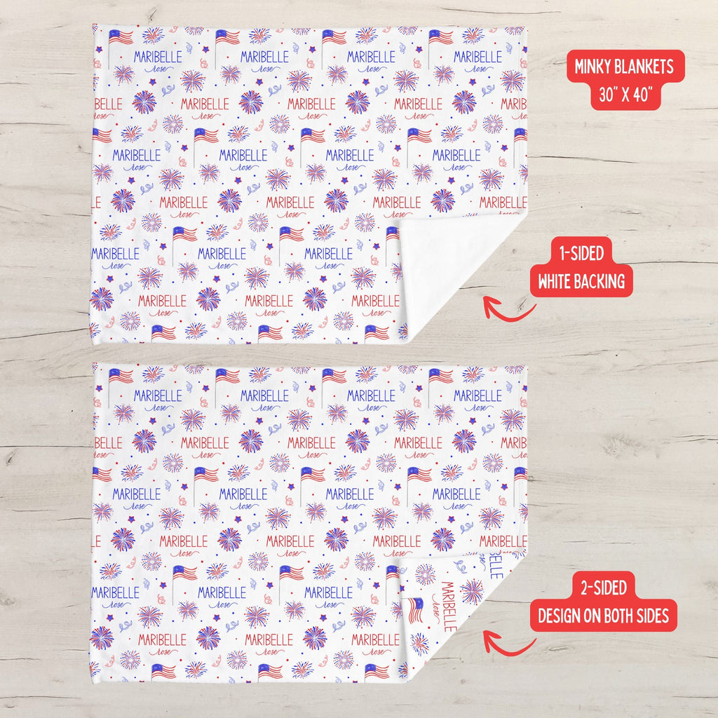 Fourth of July Baby Minky Blanket - Twinklette™