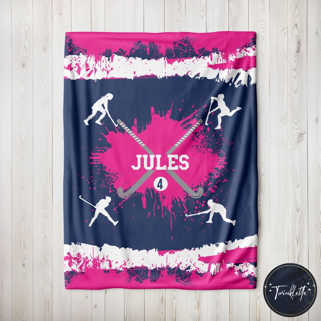 Girls Field Hockey Player Blanket - Twinklette™
