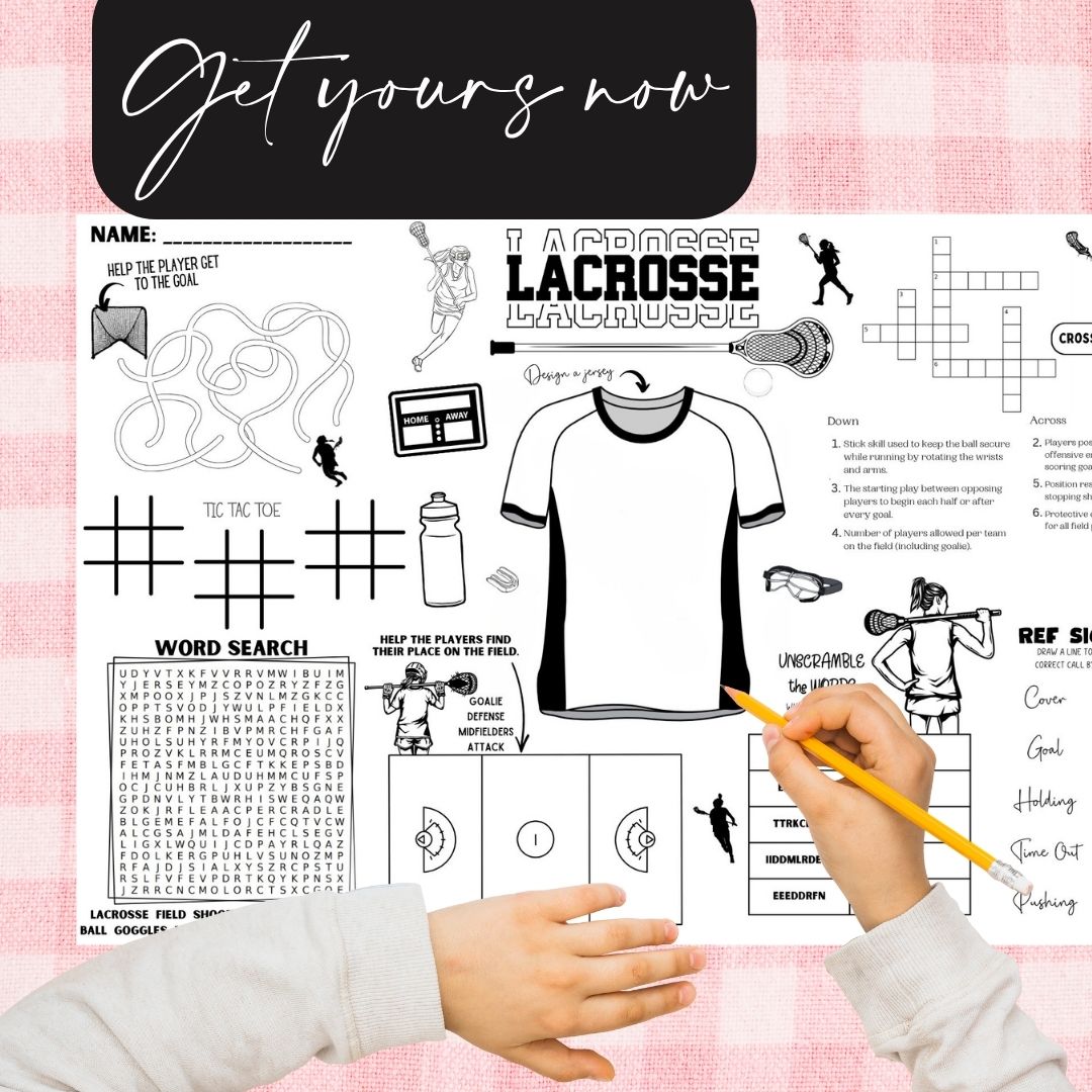 Girls Lacrosse Placemat - Twinklette™