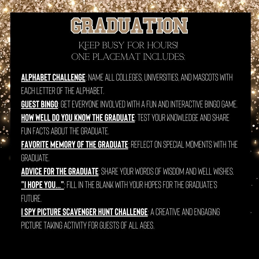 Graduation Placemat - Twinklette™
