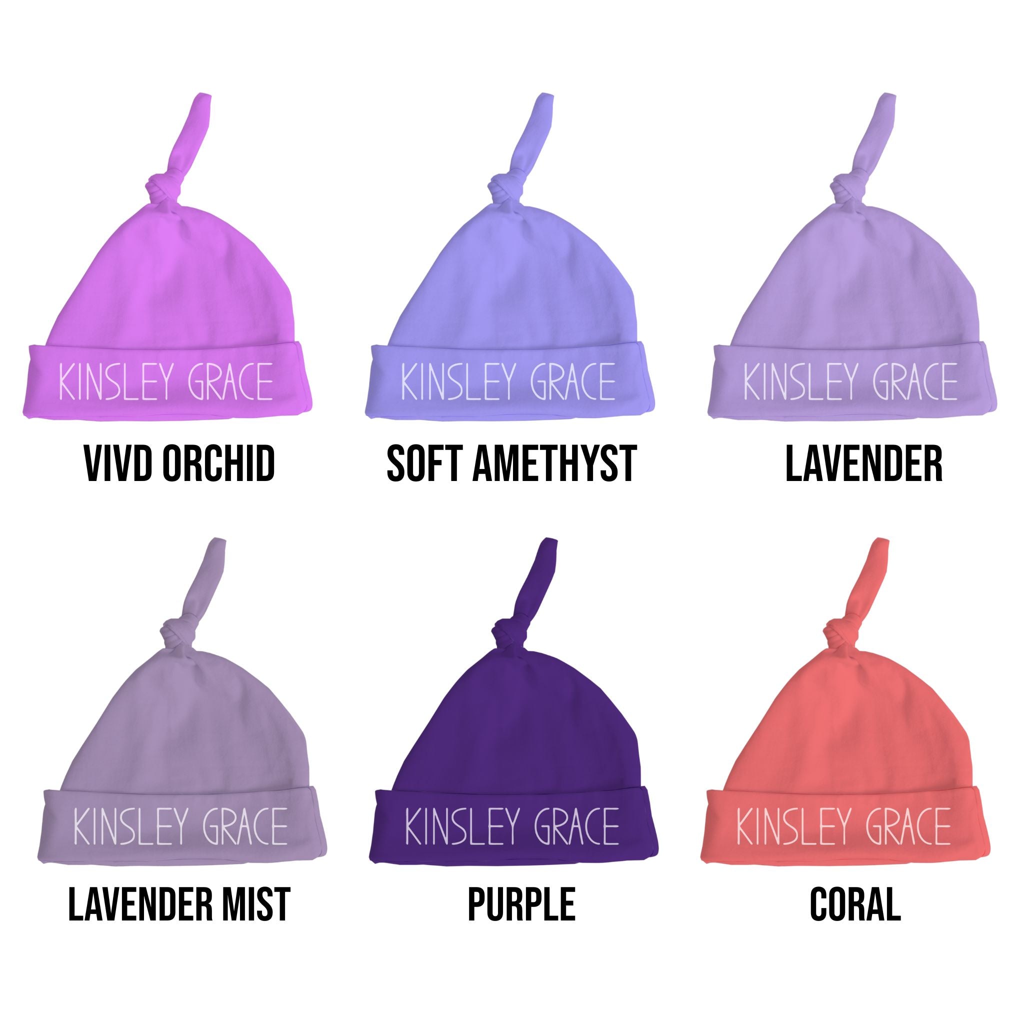 Name Baby Knotted Hat