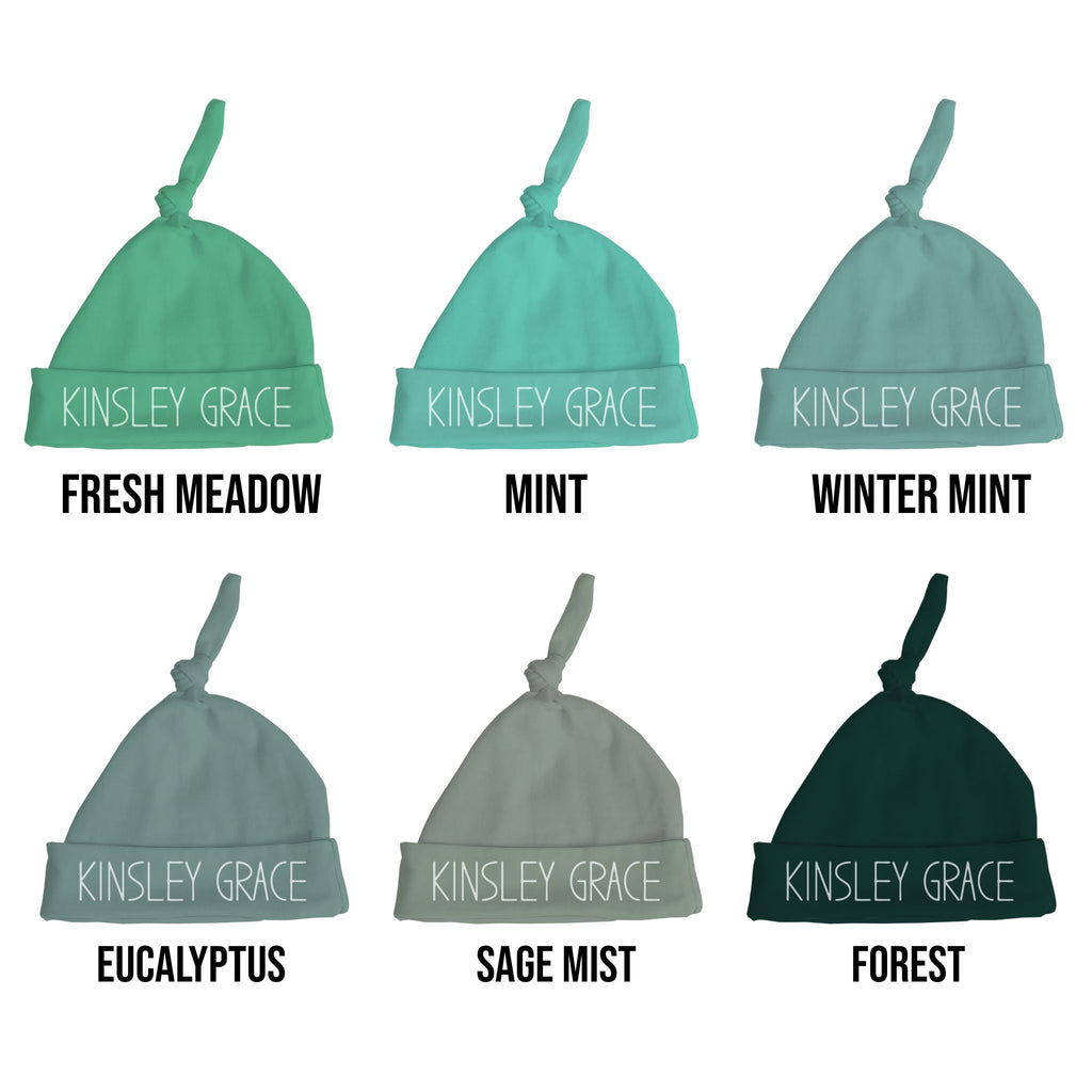 Name Baby Knotted Hat