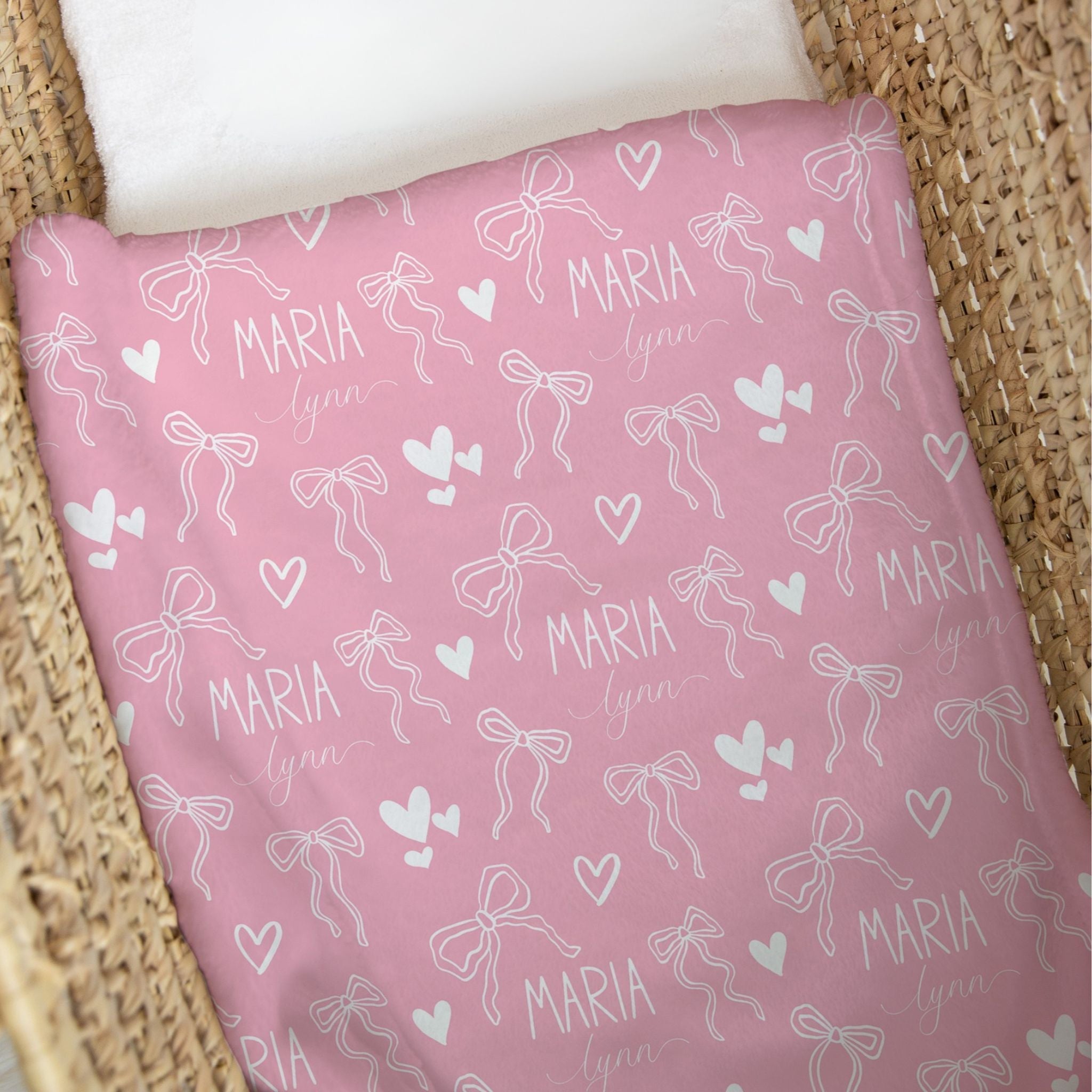 Hearts and Bows Baby Swaddle - Twinklette™