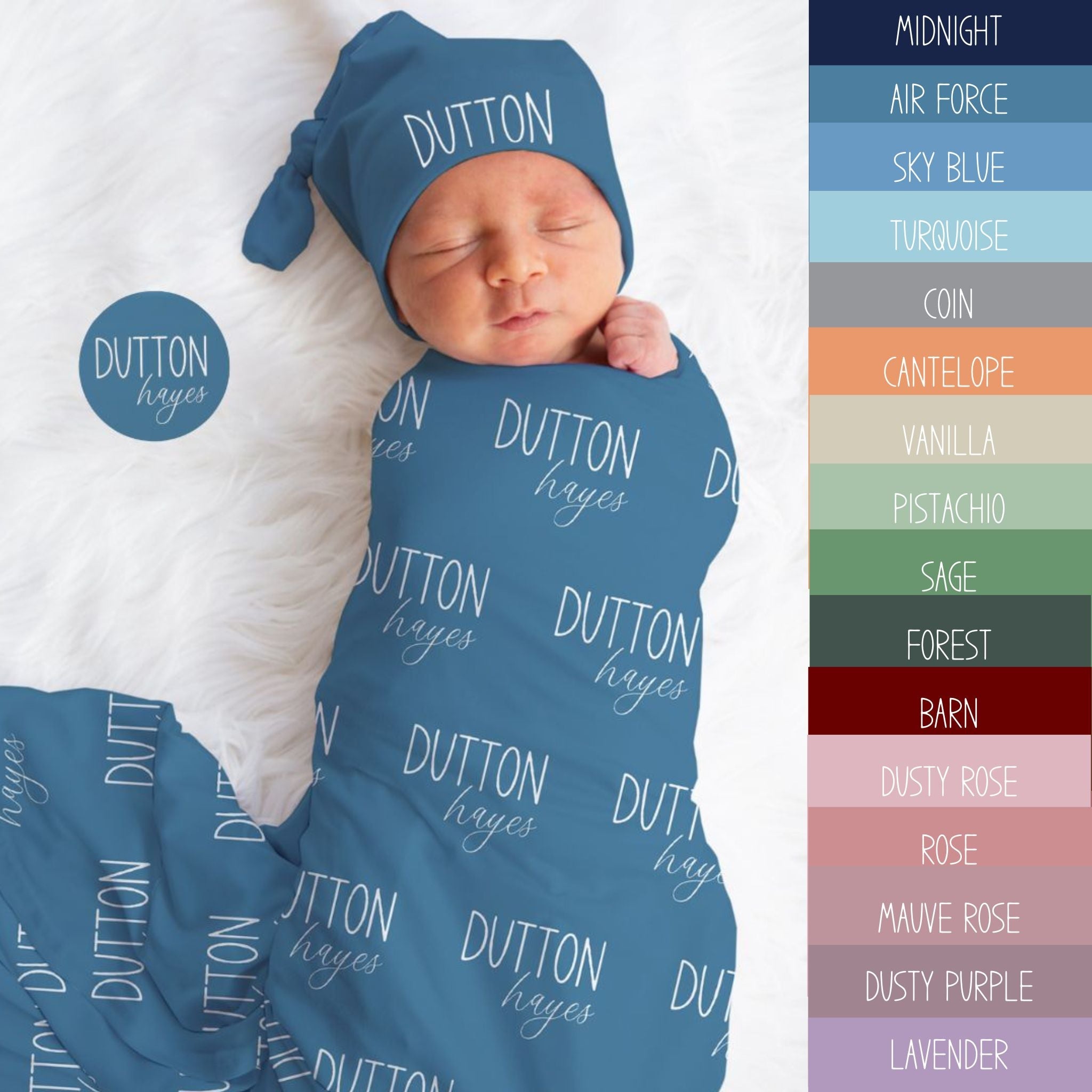 Hello My Name Is Baby Swaddle Set - Twinklette™