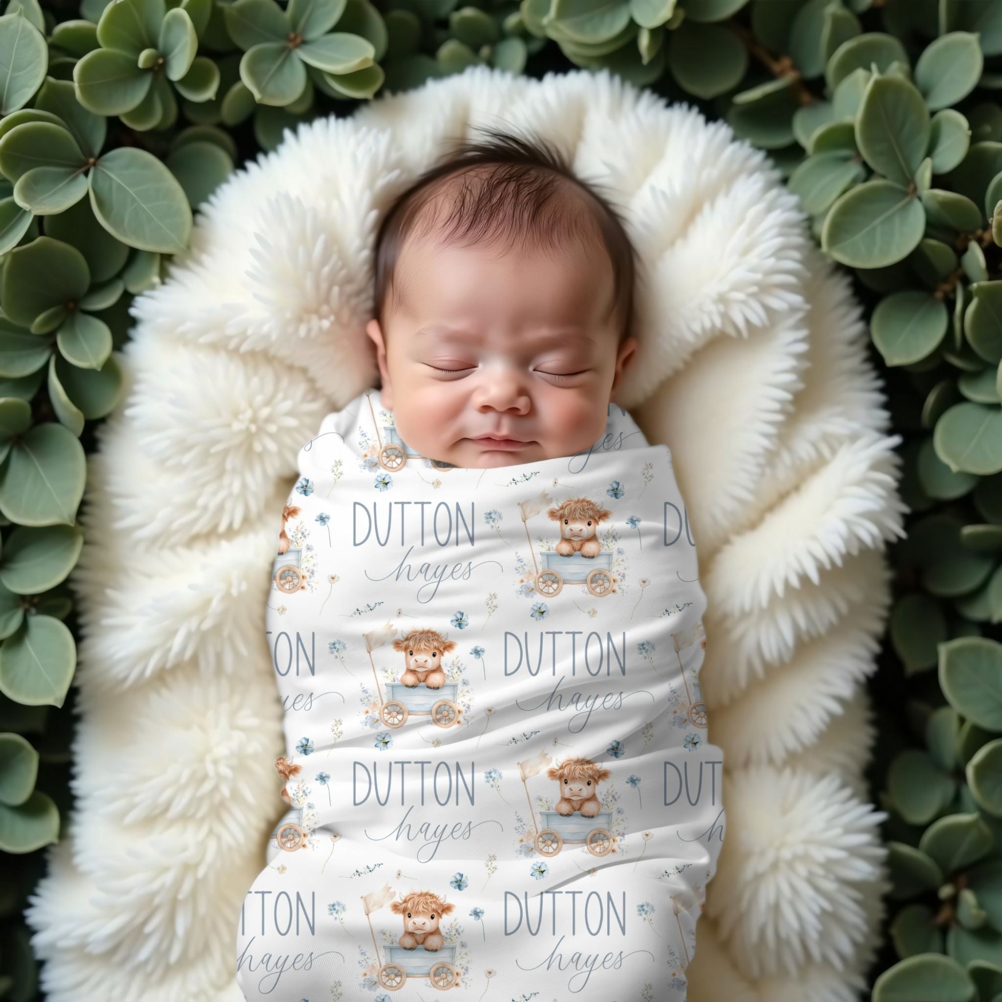 Highland Cow Name Blanket - Twinklette™