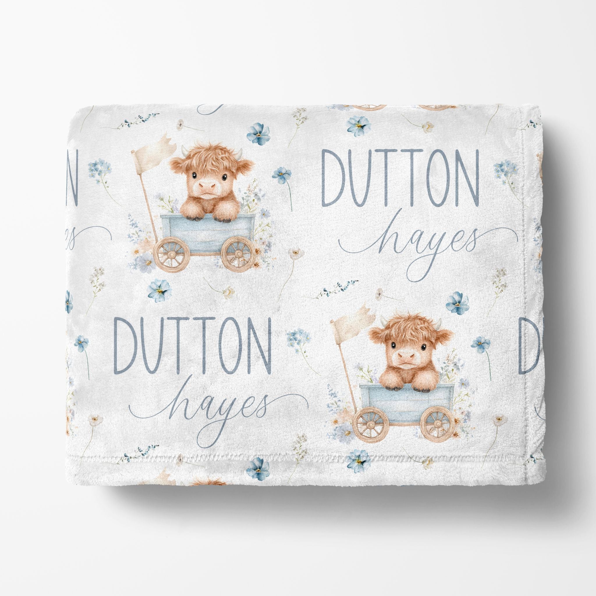 Highland Cow Name Blanket - Twinklette™