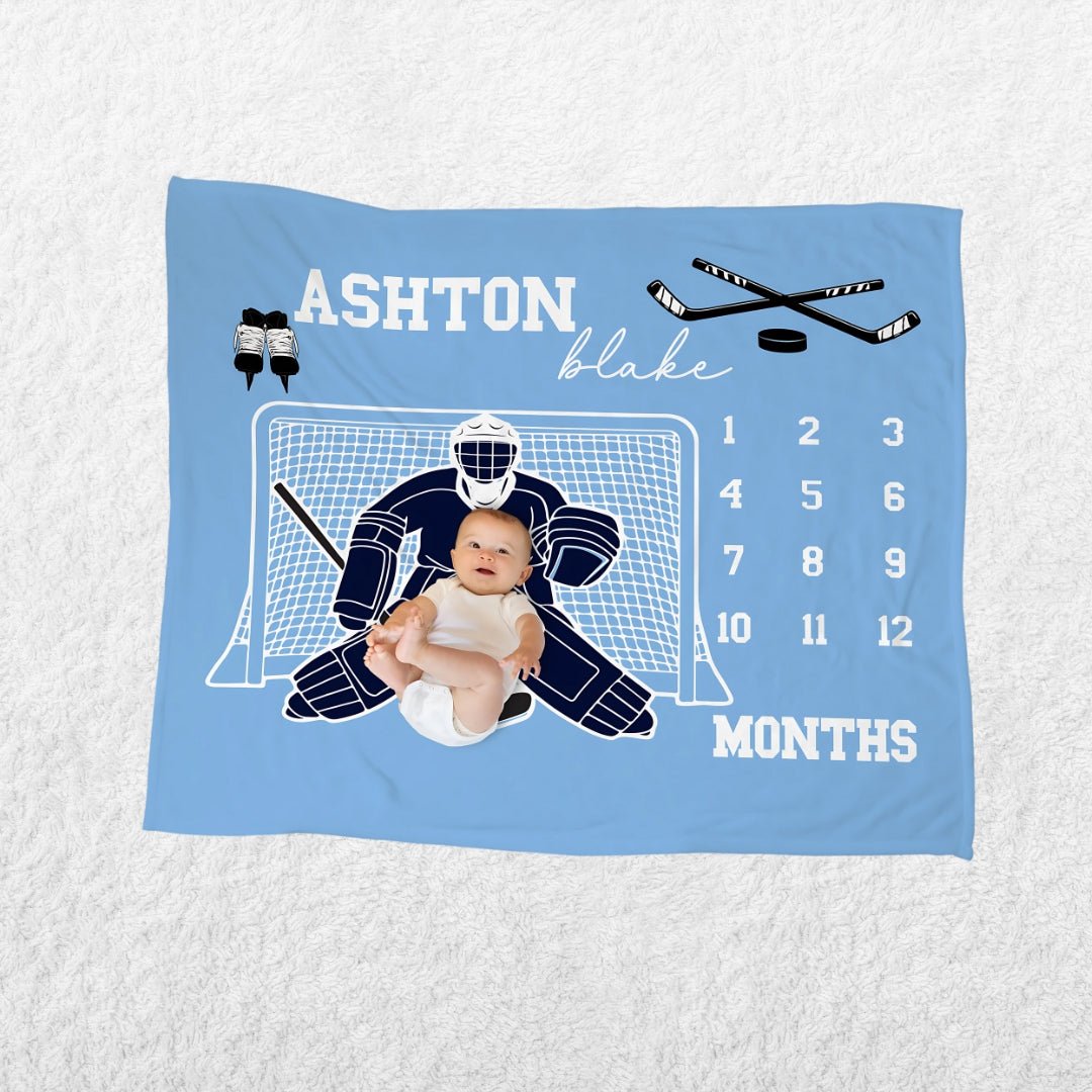 Hockey Goalie Milestone Blanket - Twinklette™