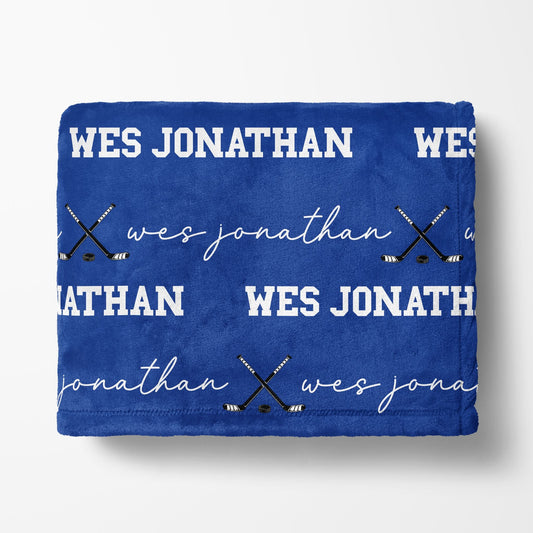 Hockey Name Blanket - Twinklette™