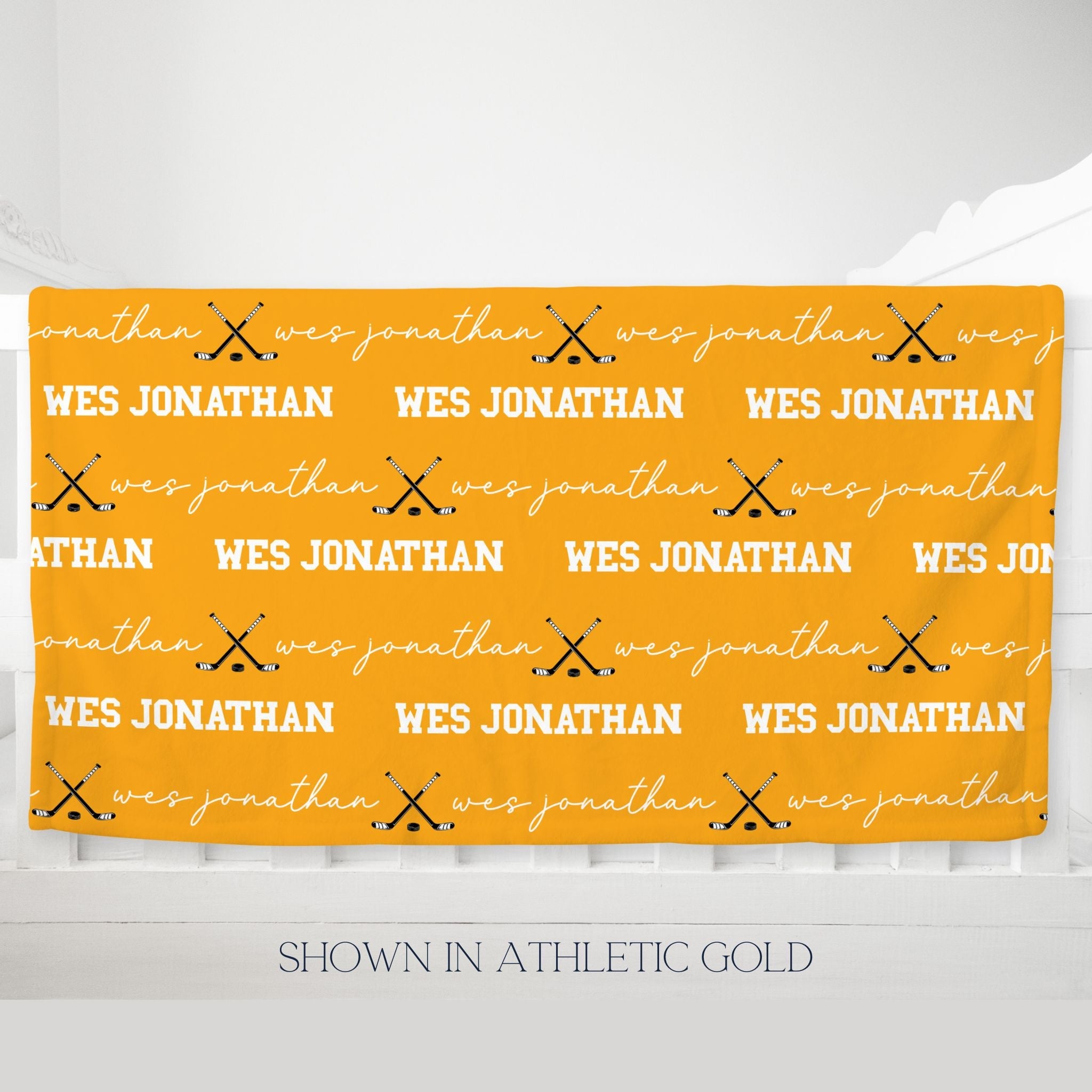 Hockey Name Blanket - Twinklette™