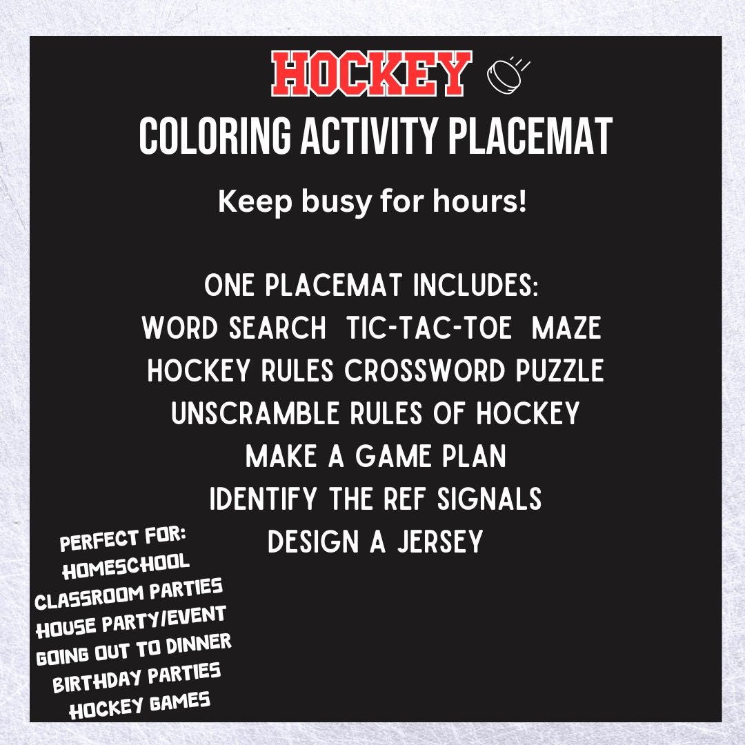Hockey Placemat - Twinklette™