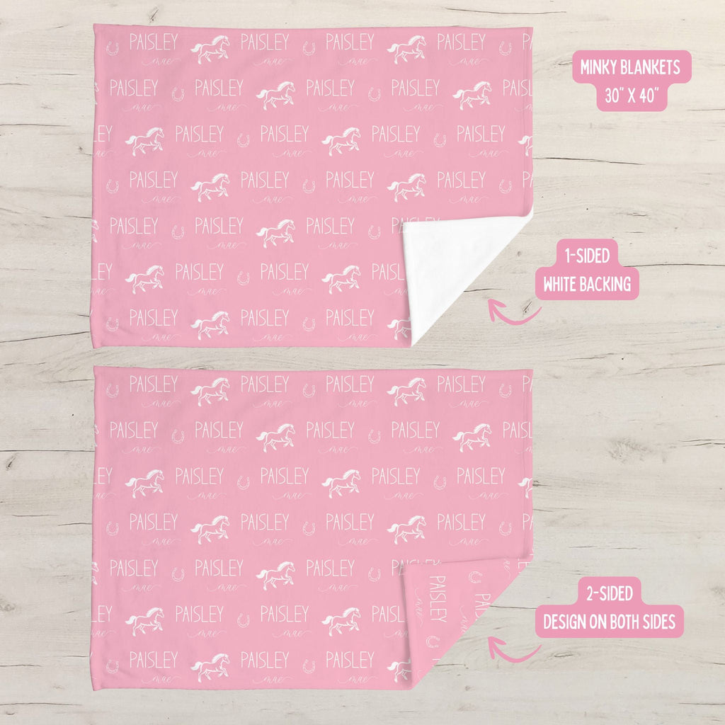 Horse Baby Minky Blanket - Twinklette™