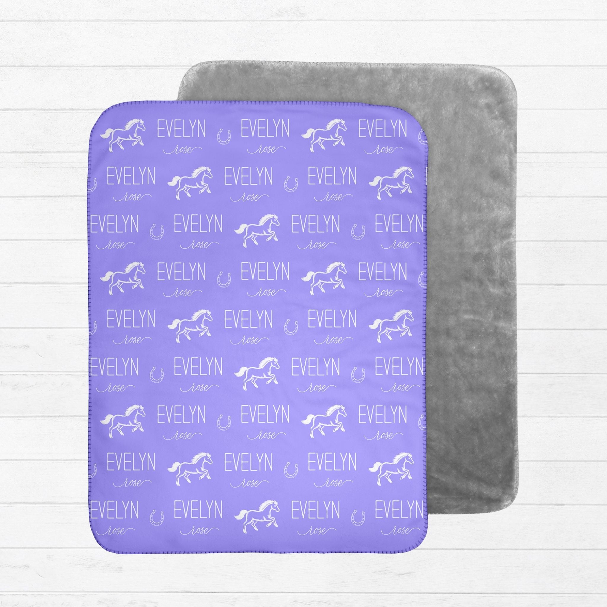 Horse Baby Sherpa Blanket - Twinklette™