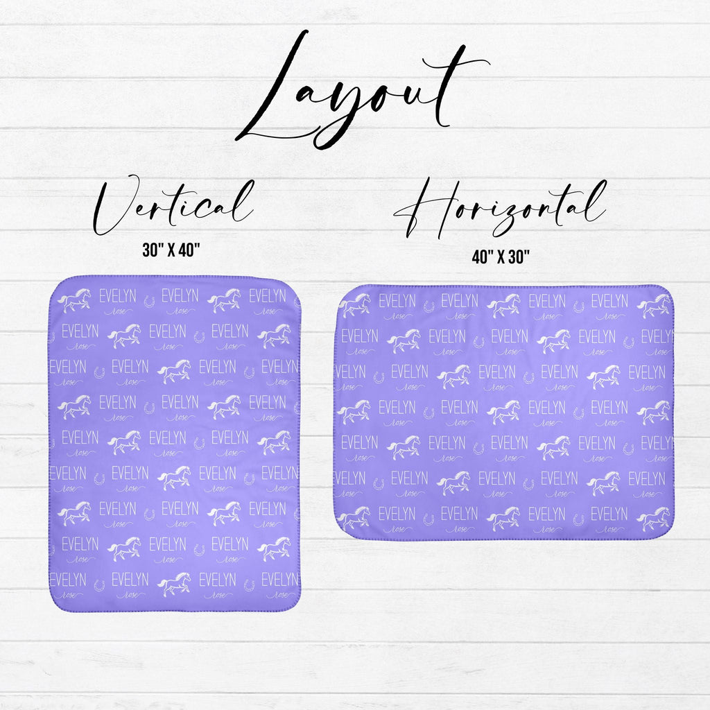 Horse Baby Sherpa Blanket - Twinklette™