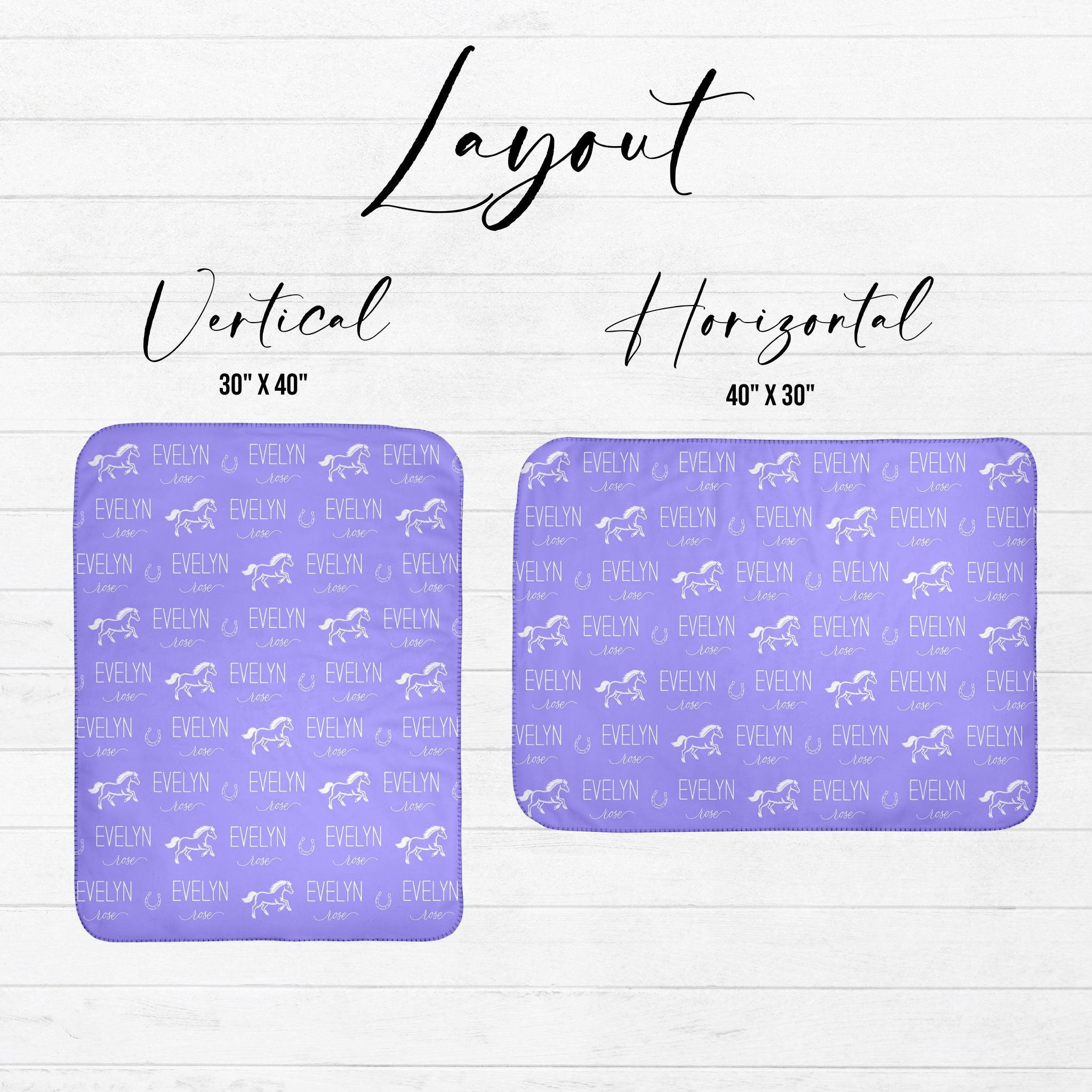 Horse Baby Sherpa Blanket - Twinklette™